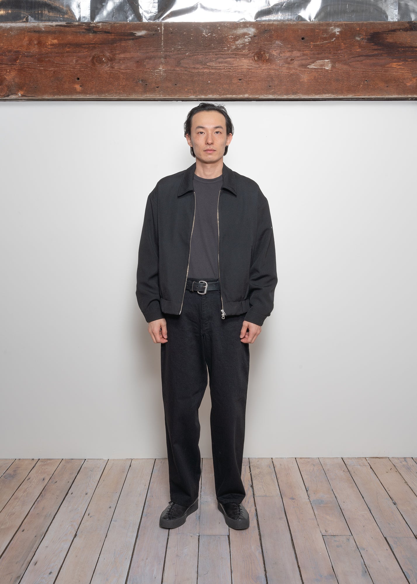 【セール中】Dusty Western Blouson Jacket Black Ernie Palo Nidom Gabardine Zip Blouson Black – Neighbour