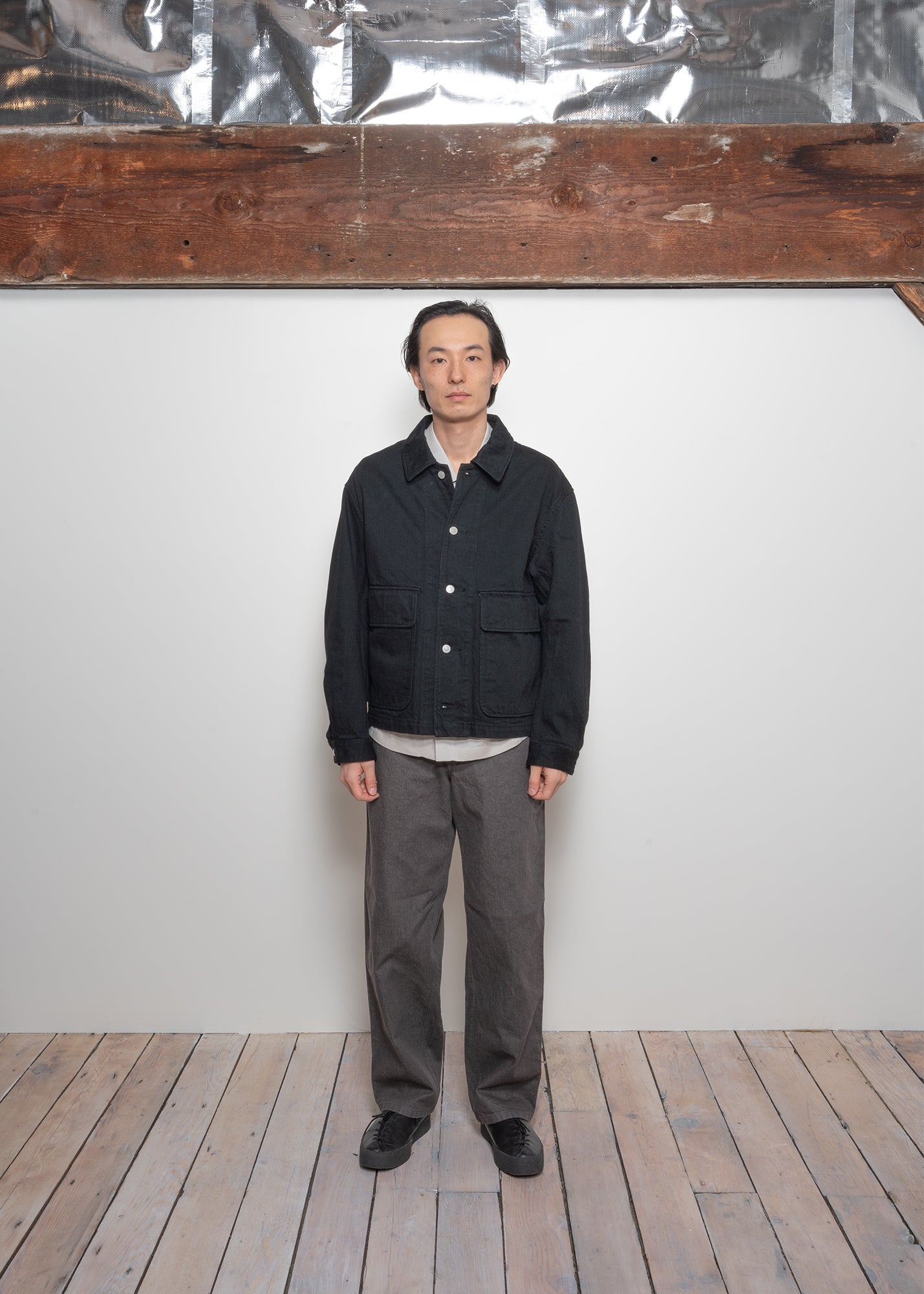 REPLICA JACKET - BLACK 13.5 OZ DENIM