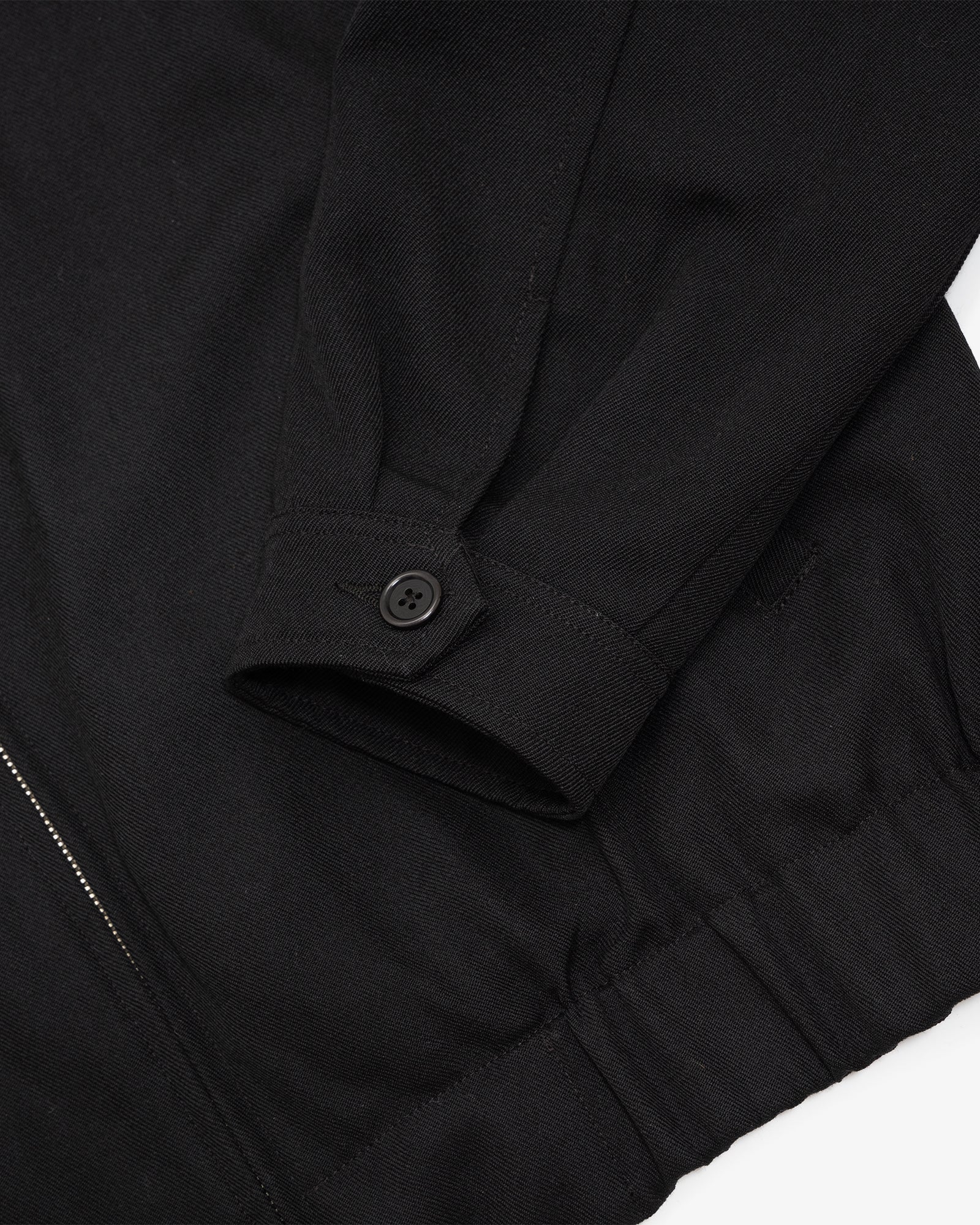 MACHINE JACKET - BLACK HEAVYWEIGHT WOOL GABARDINE – James Coward