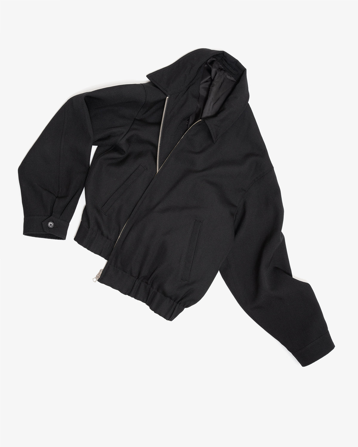 Machine Jacket MACHINE JACKET - BLACK HEAVYWEIGHT WOOL GABARDINE – James Coward