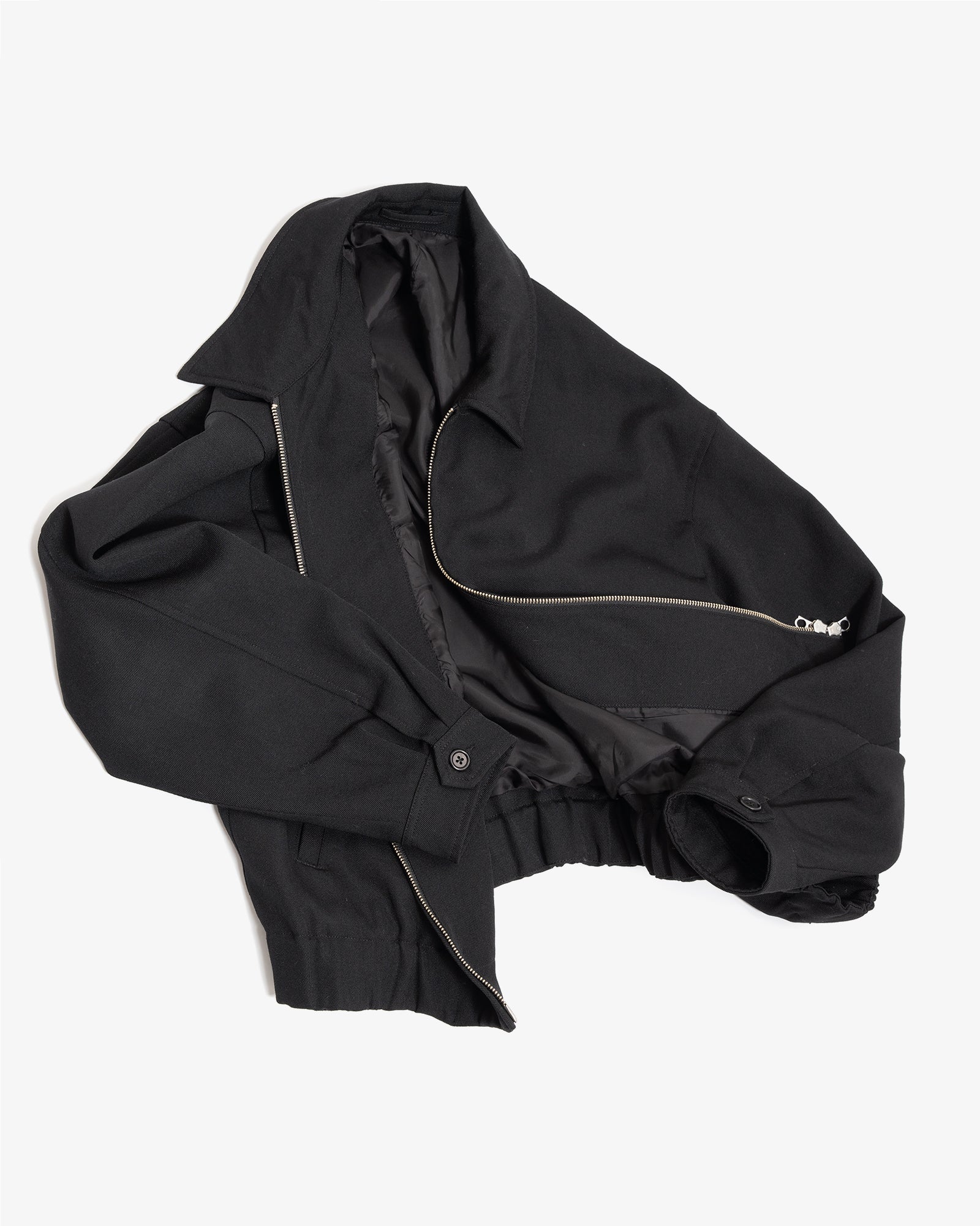 ジャケット・アウター A MACHINE Nylon Black Jacket 23SS MACHINE JACKET - BLACK HEAVYWEIGHT WOOL GABARDINE – James Coward