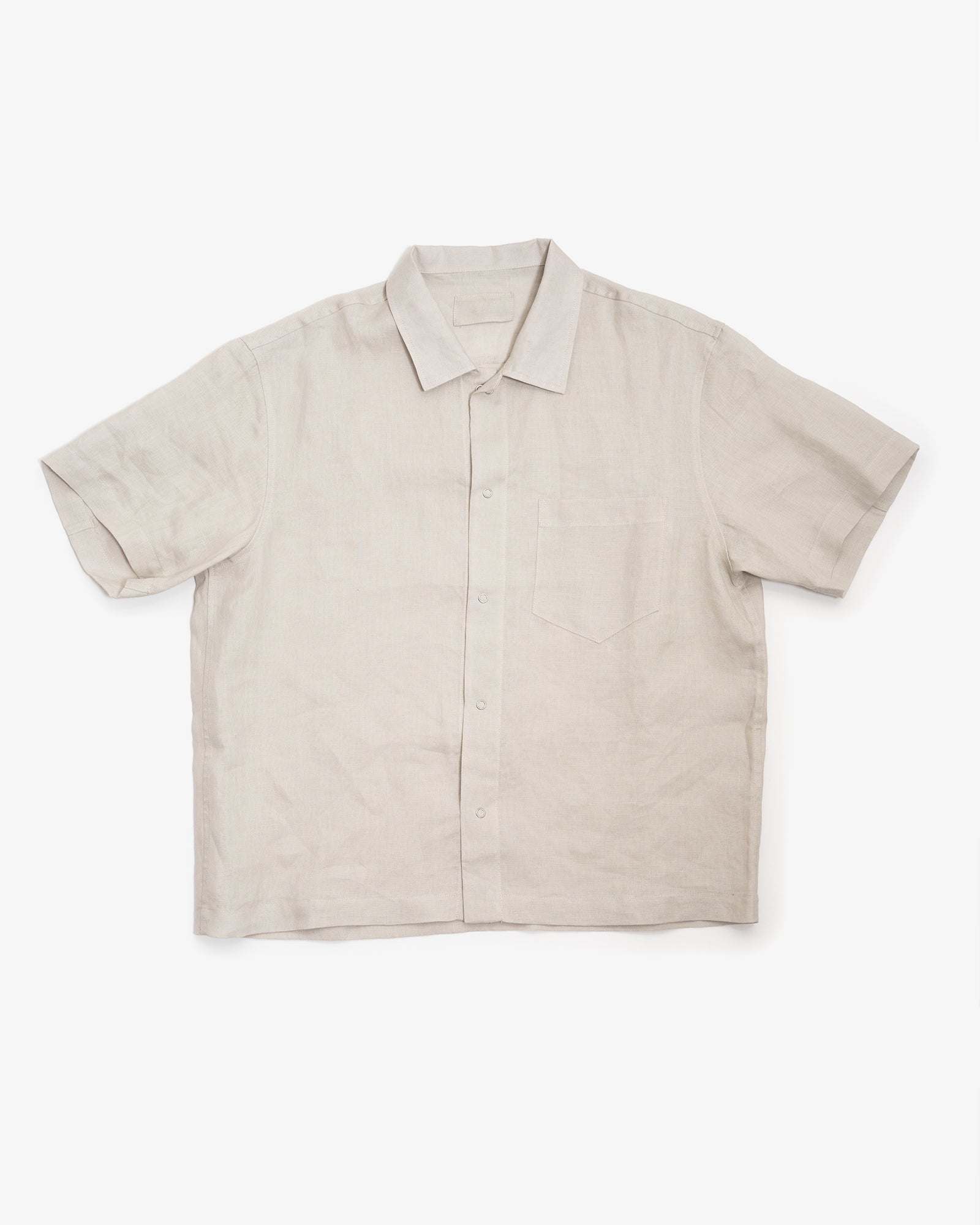 SUNDOWN SHIRT - LIGHT GREY BELGIAN LINEN