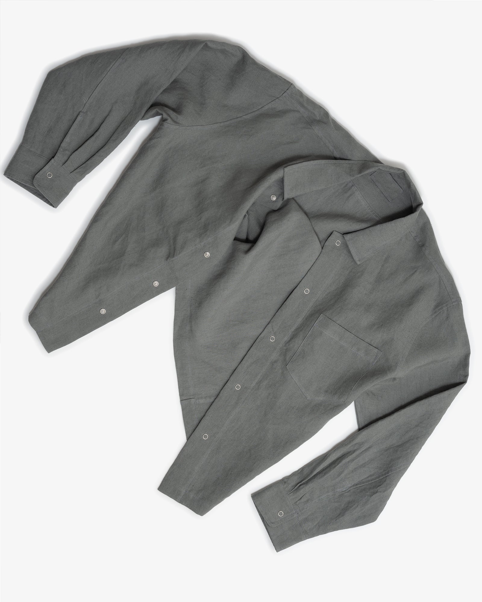 WORKSHOP SHIRT - FLINT STONEWASHED BELGIAN LINEN