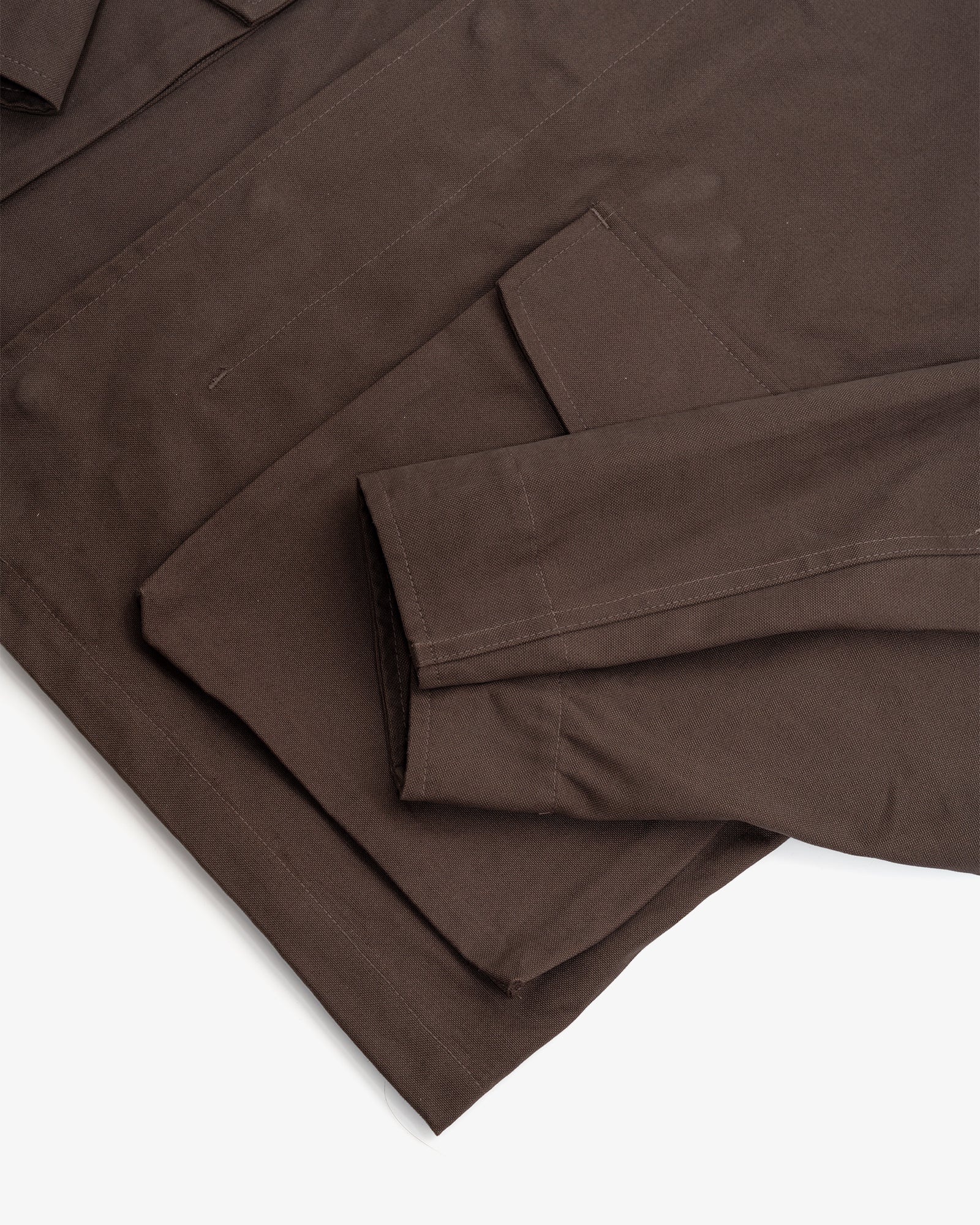 SIX JACKET - BROWN COTTON CANVAS