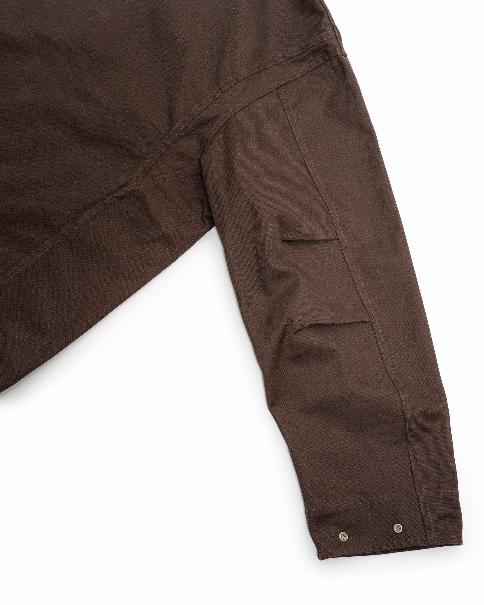 SIX JACKET - BROWN COTTON CANVAS