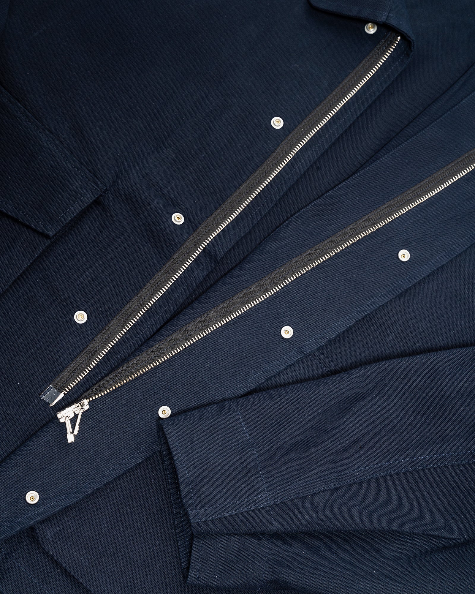 SIX JACKET - NAVY WAXED COTTON/WASHI OXFORD CLOTH – James Coward