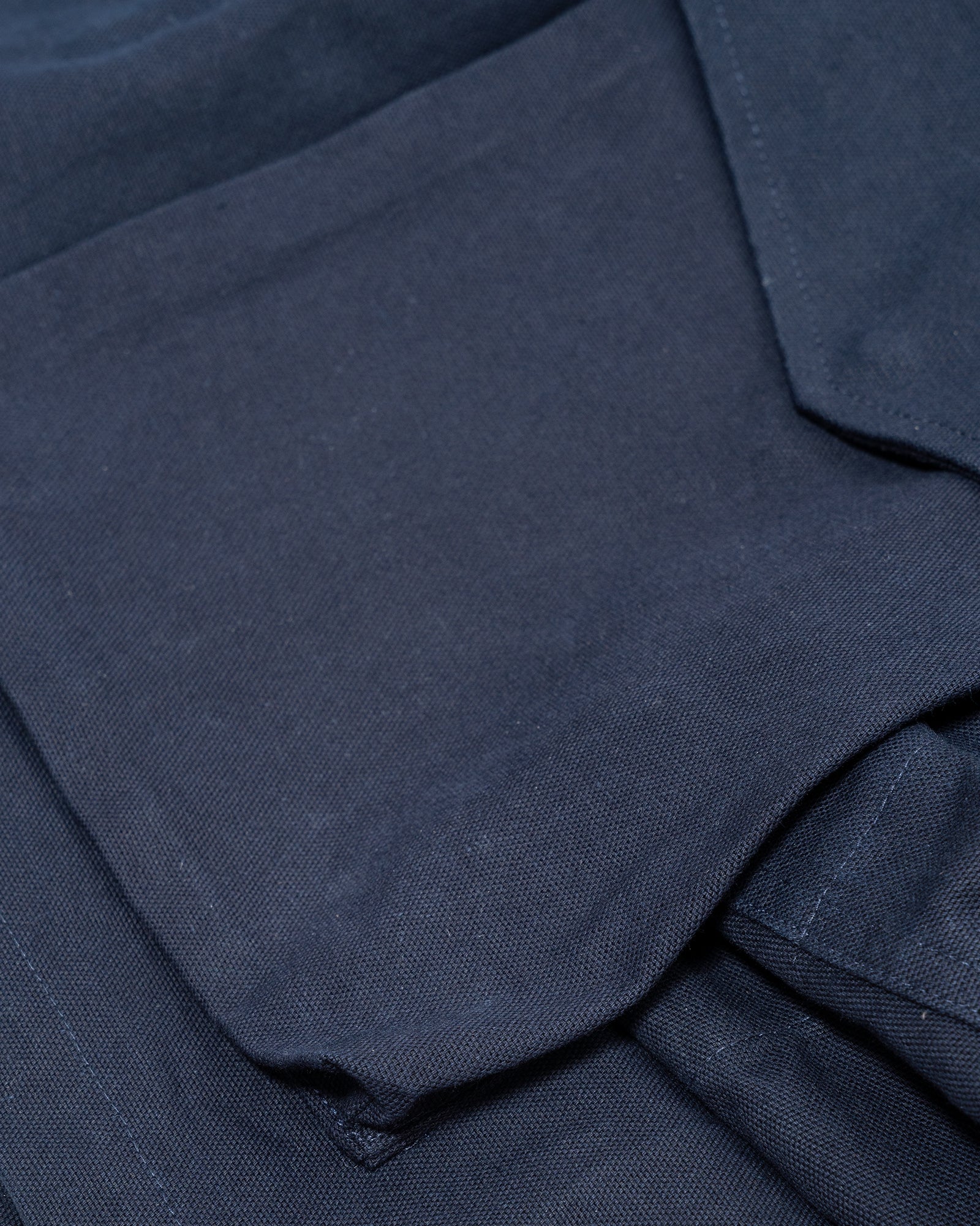 SIX JACKET - NAVY WAXED COTTON/WASHI OXFORD CLOTH – James Coward