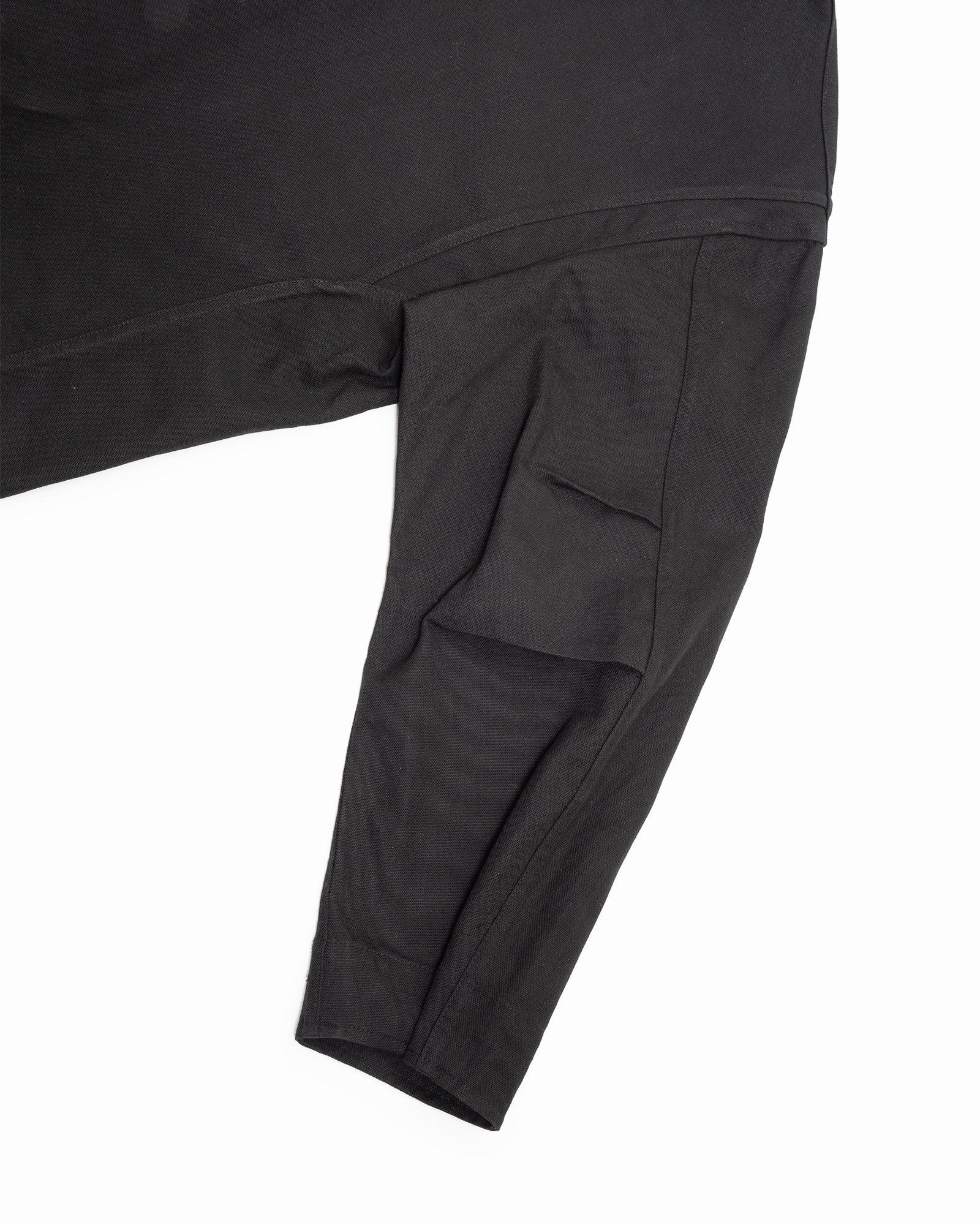 SIX JACKET - BLACK WAXED COTTON/WASHI OXFORD CLOTH