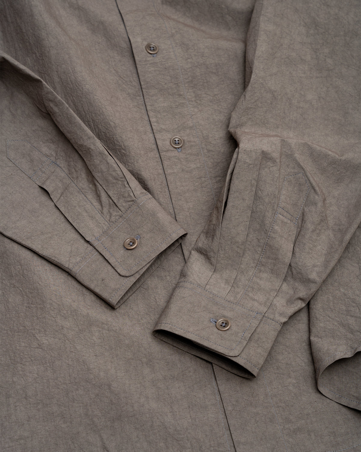 FILTER SHIRT - GREY SUN DRIED TYPEWRITER CLOTH
