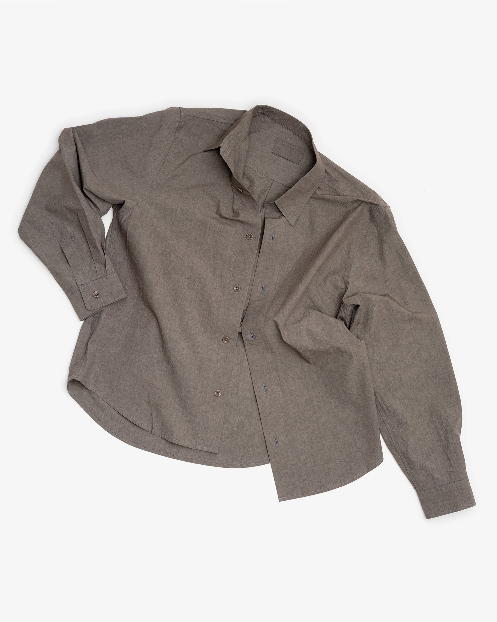 FILTER SHIRT - GREY SUN DRIED TYPEWRITER CLOTH – James Coward