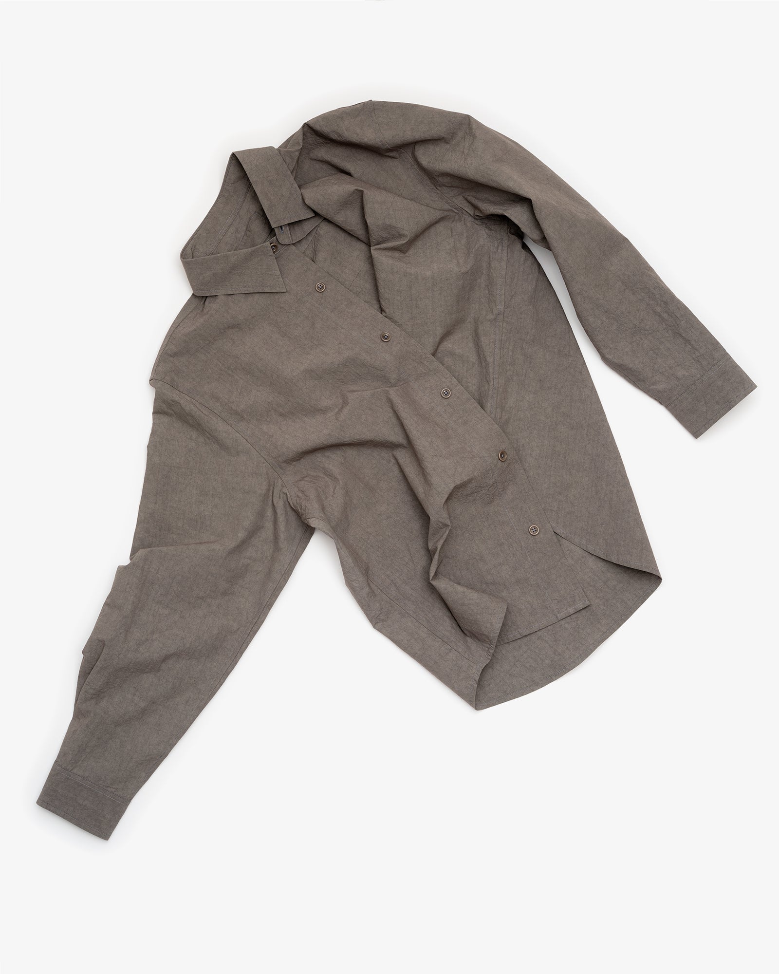 FILTER SHIRT - GREY SUN DRIED TYPEWRITER CLOTH – James Coward