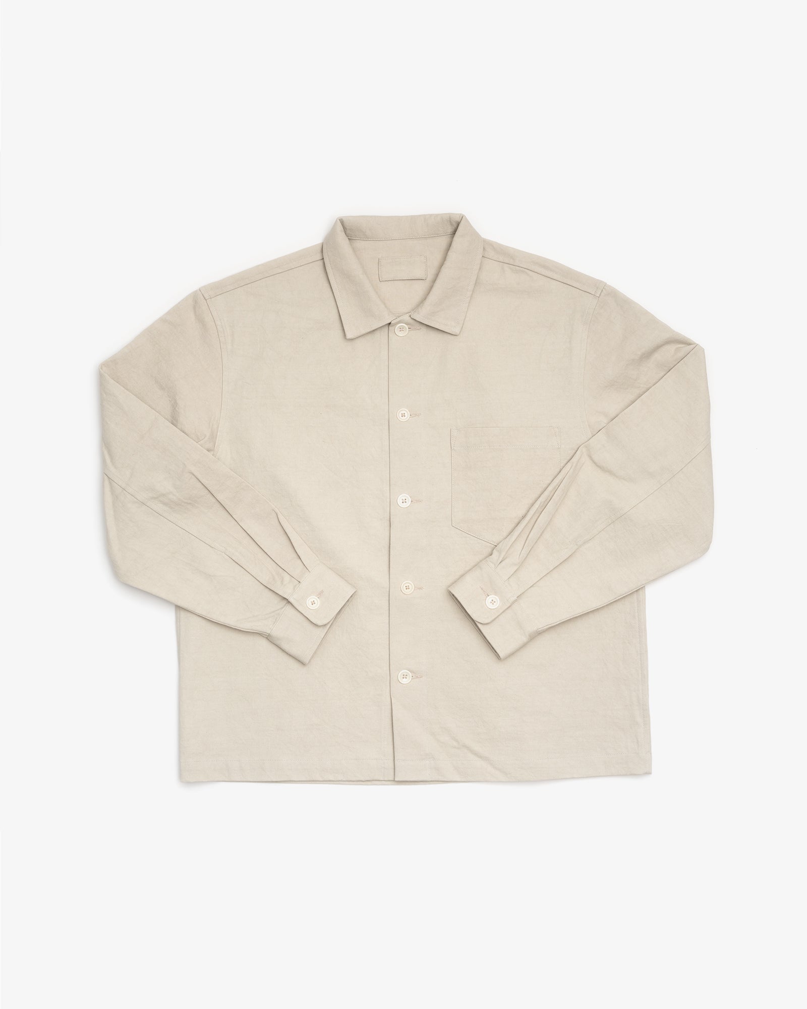 TRAVAIL SHIRT - CLAY DRUM DYED BACK SATIN