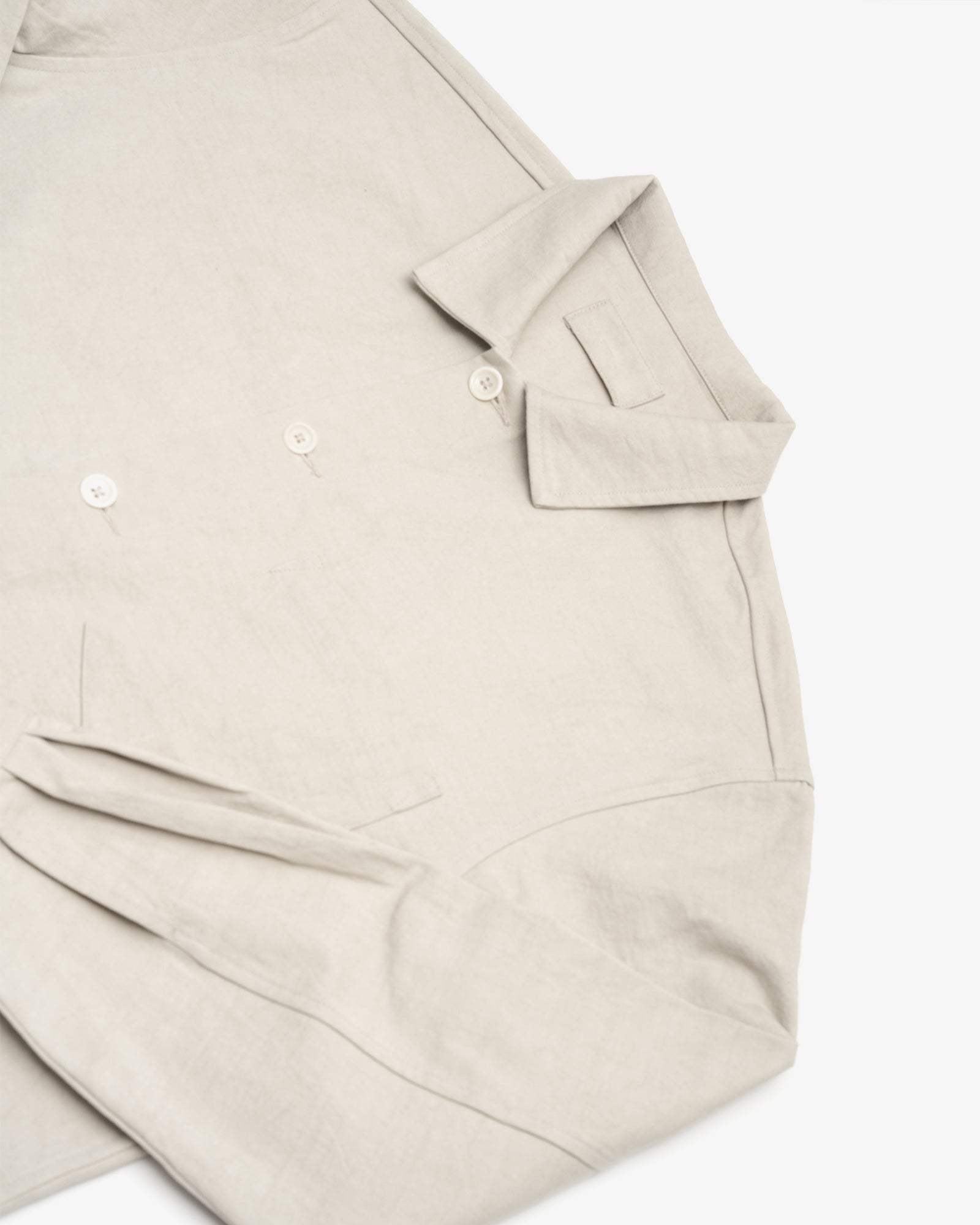 TRAVAIL SHIRT - CLAY DRUM DYED BACK SATIN