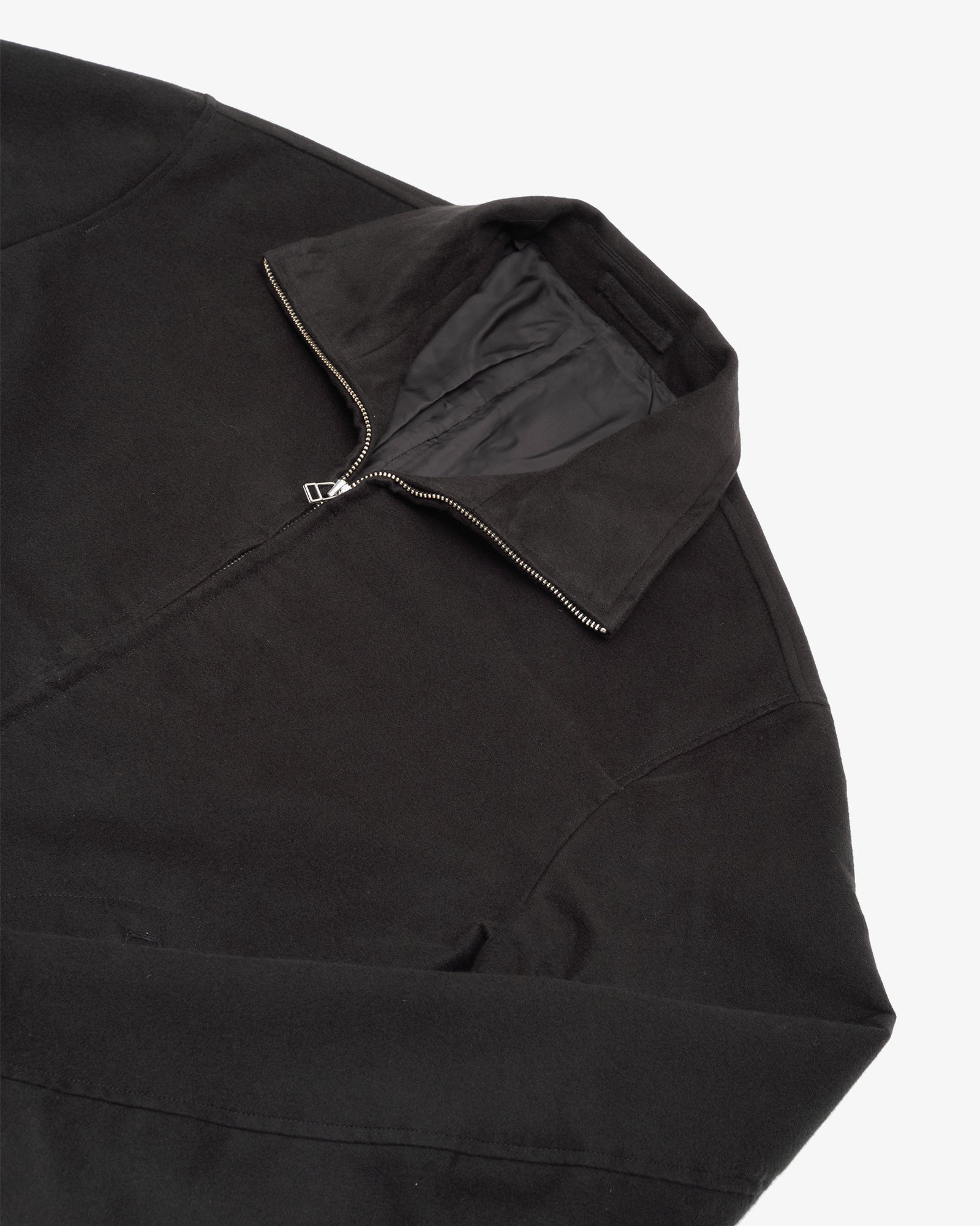 CIRCUIT JACKET - BLACK COTTON/SILK MOLESKIN