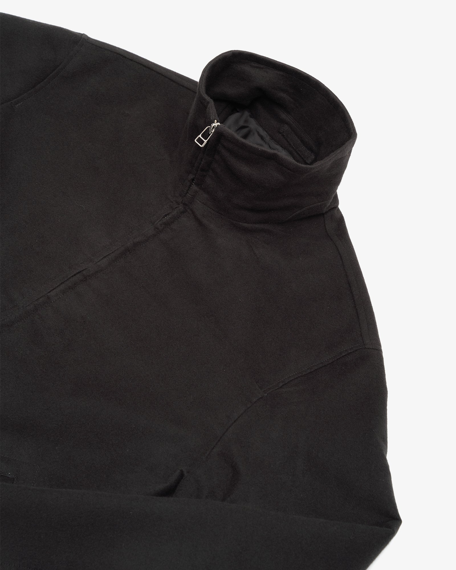 CIRCUIT JACKET - BLACK COTTON/SILK MOLESKIN