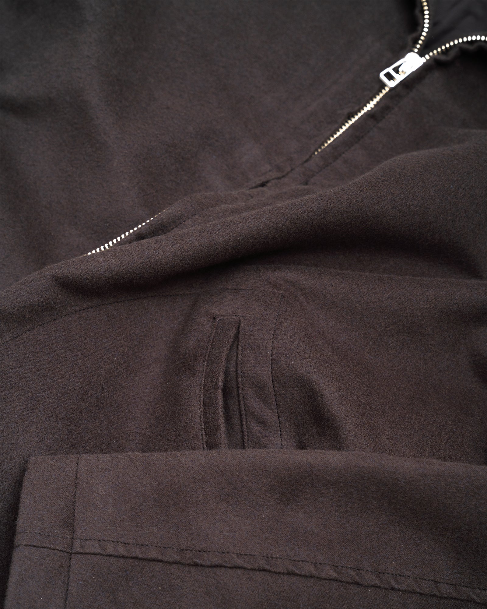 CIRCUIT JACKET - CHARCOAL COTTON/SILK MOLESKIN