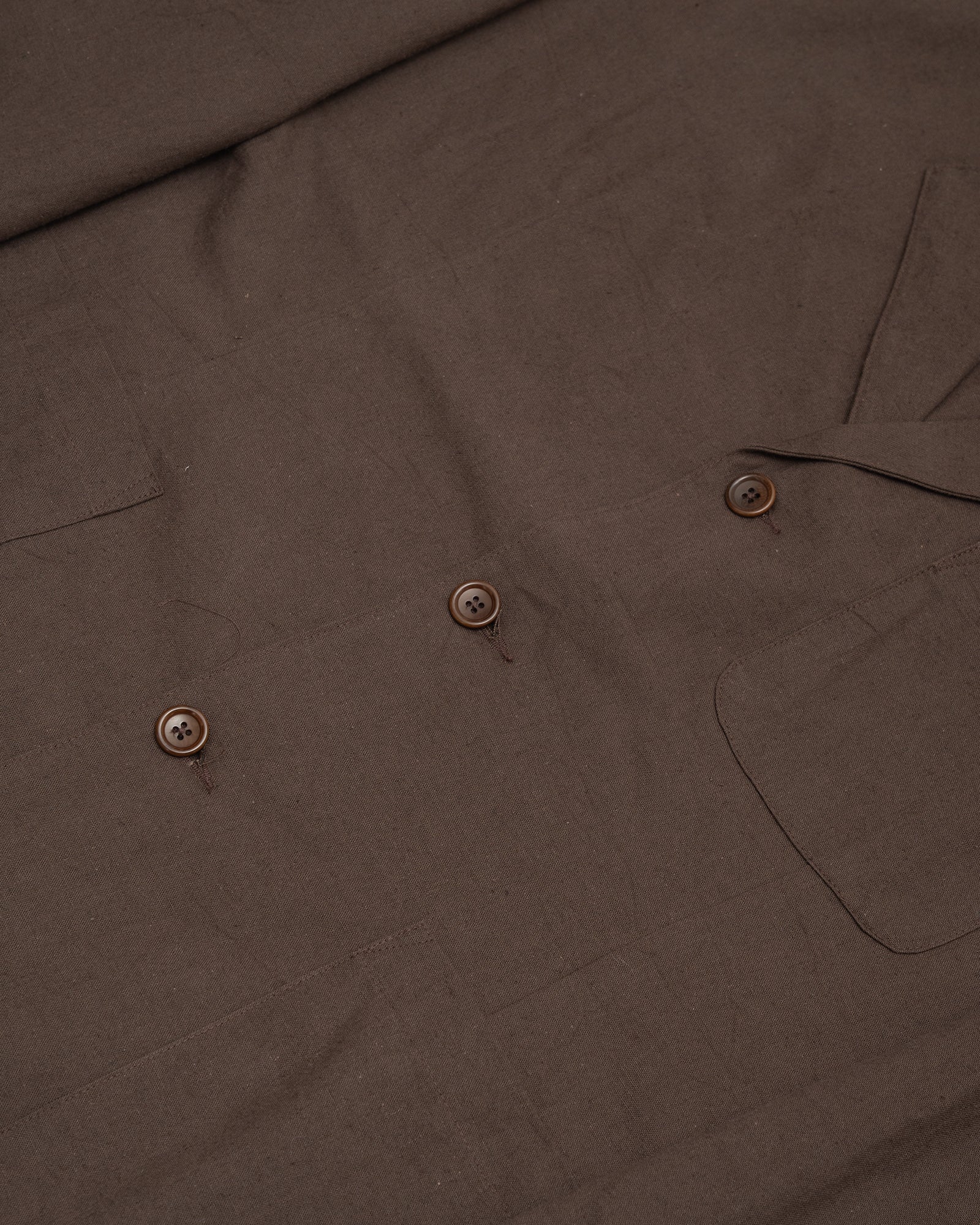 CARRY ON JACKET - DARK BROWN OVERDYED CANVAS