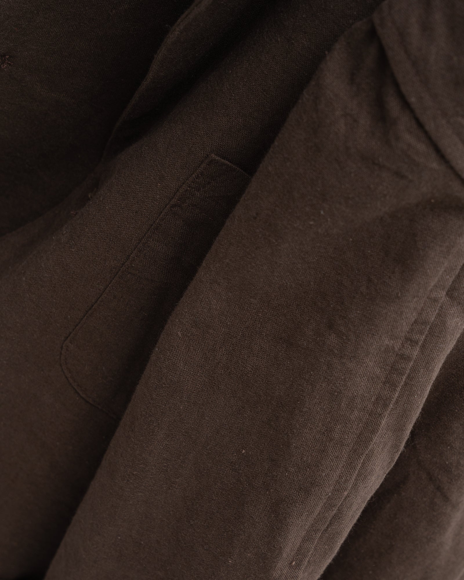 CARRY ON JACKET - DARK BROWN OVERDYED CANVAS