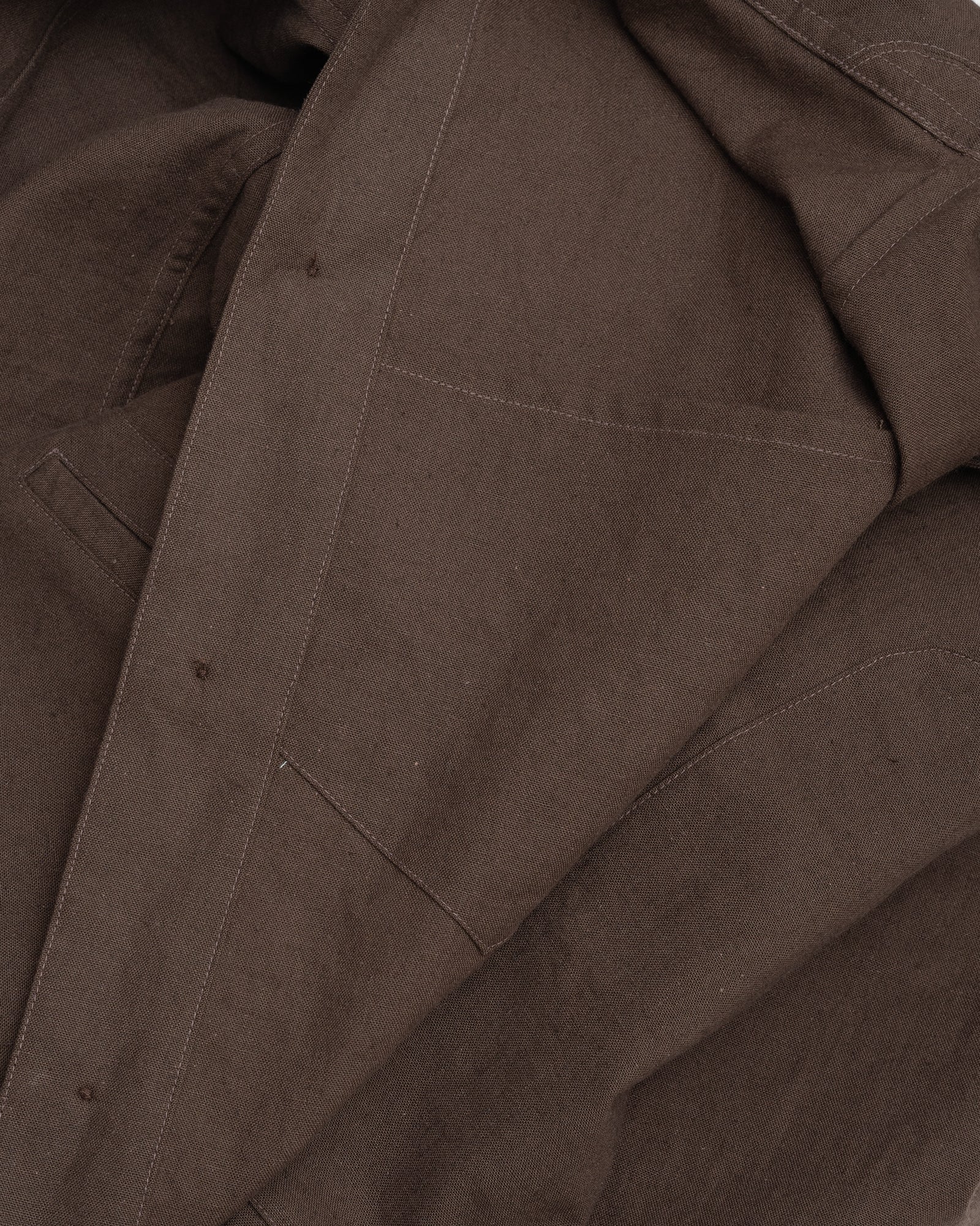 SIGNAL SHIRT - DARK BROWN OVERDYED CANVAS