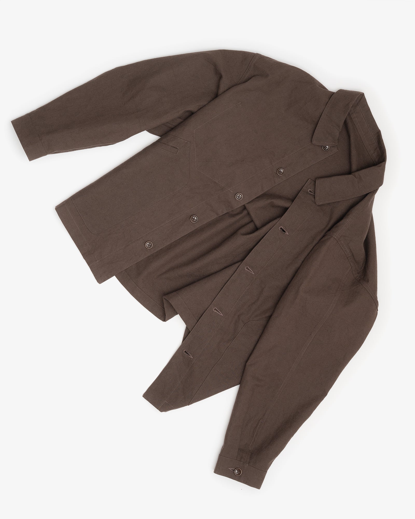SIGNAL SHIRT - DARK BROWN OVERDYED CANVAS