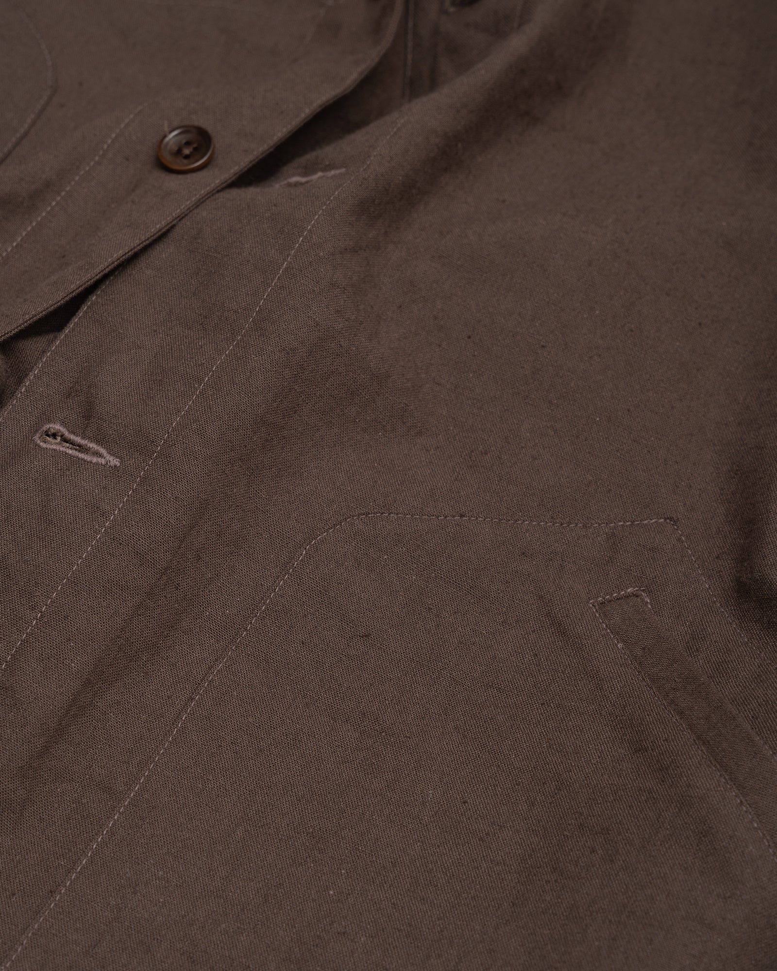 SIGNAL SHIRT - DARK BROWN OVERDYED CANVAS