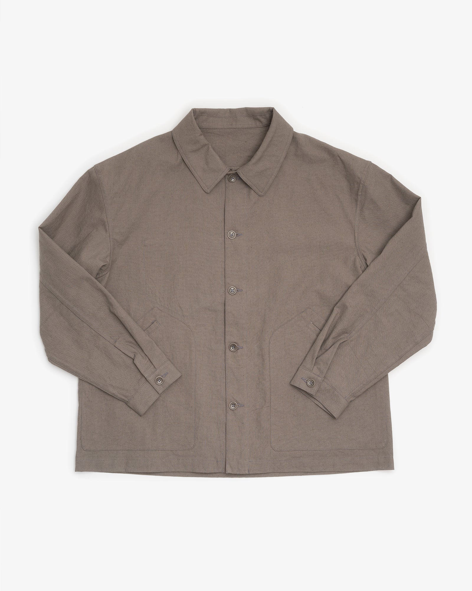 SIGNAL SHIRT - MID GREY OVERDYED CANVAS