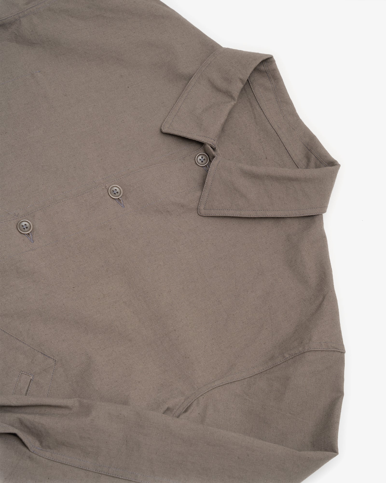SIGNAL SHIRT - MID GREY OVERDYED CANVAS
