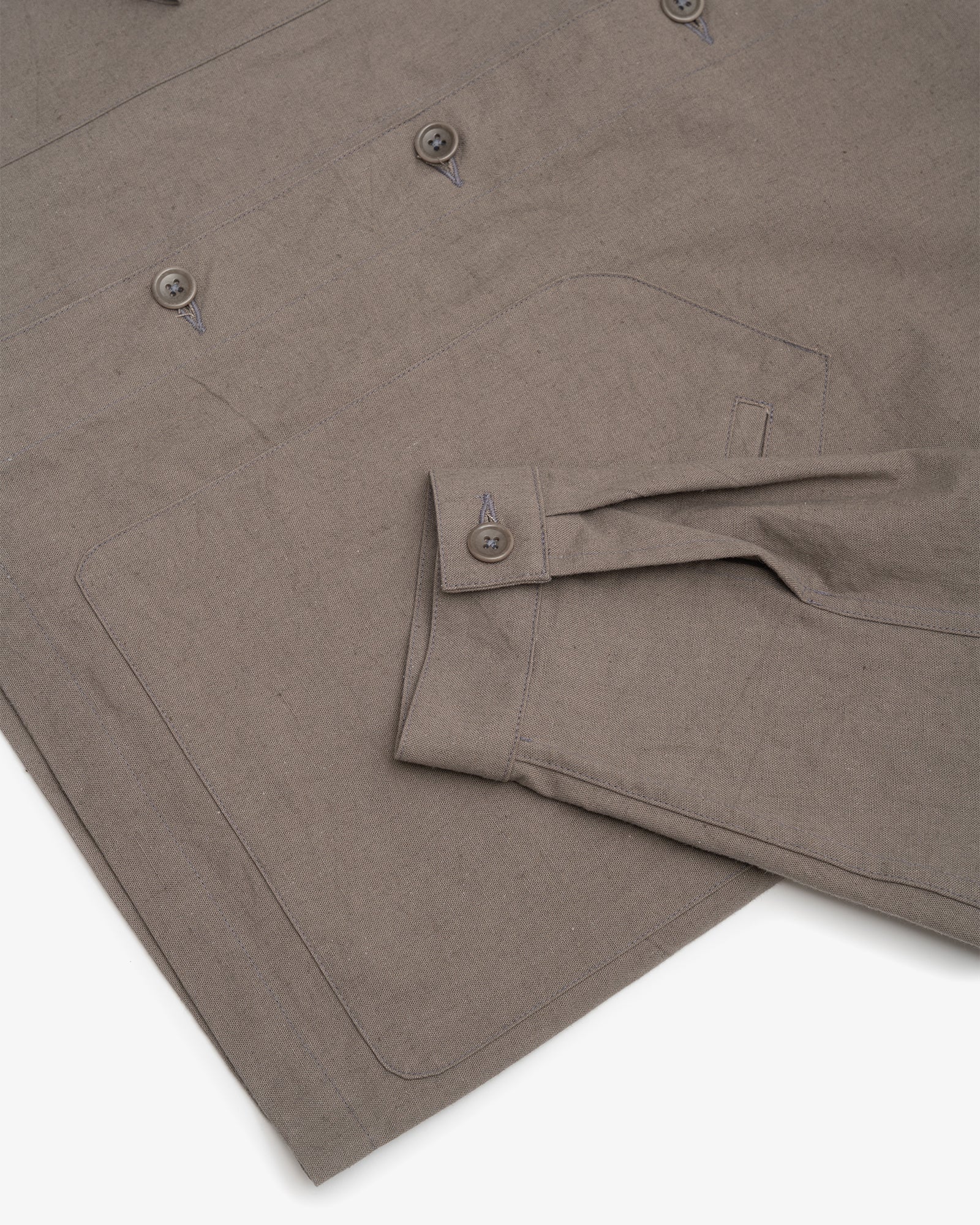 SIGNAL SHIRT - MID GREY OVERDYED CANVAS
