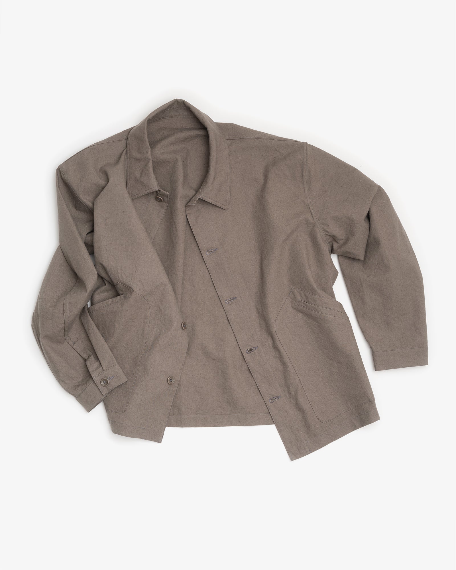 SIGNAL SHIRT - MID GREY OVERDYED CANVAS