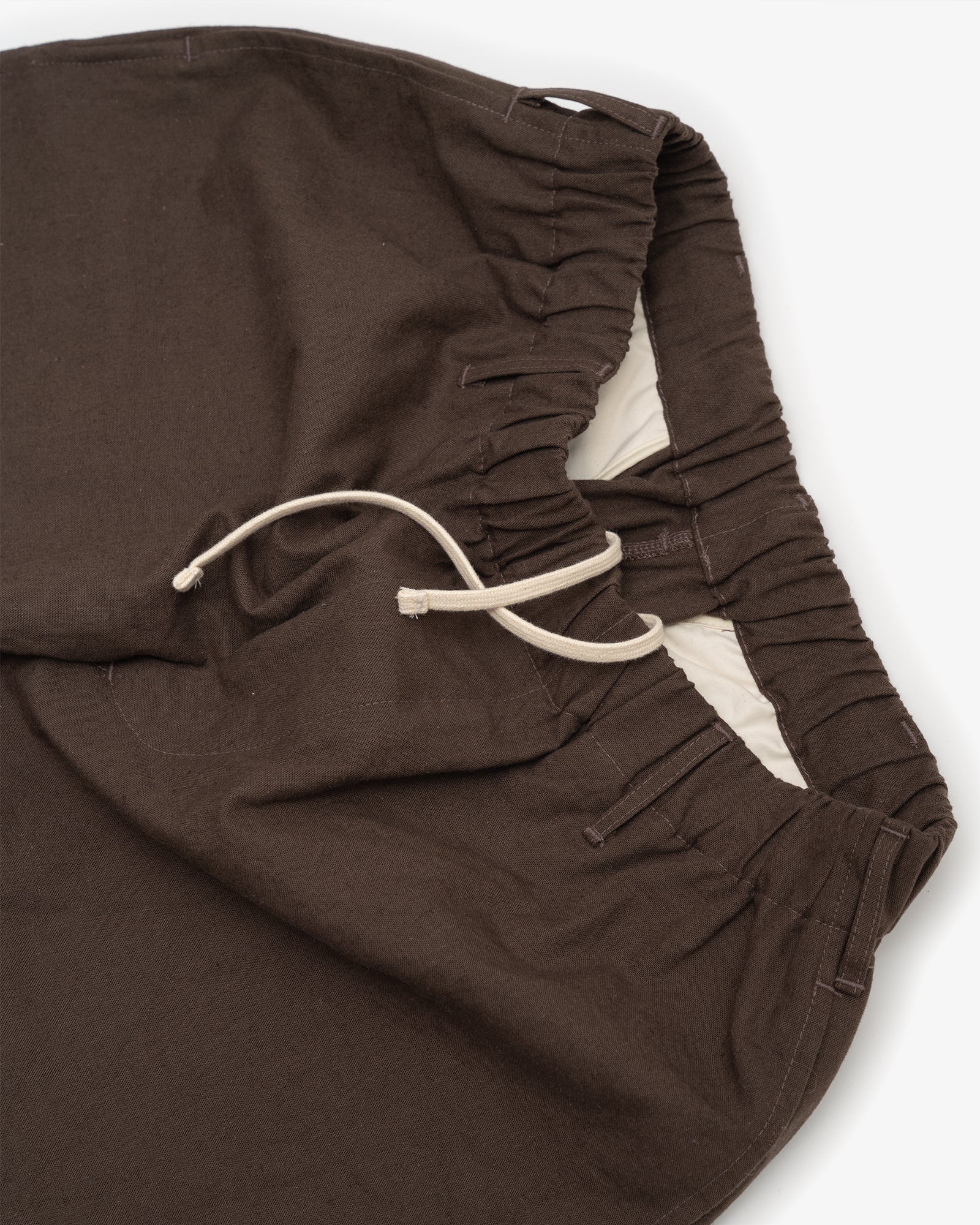 CARRY ON PANT - DARK BROWN OVERDYED CANVAS