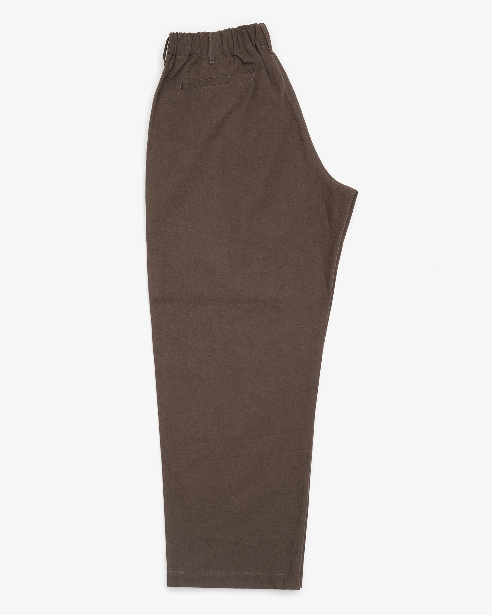 CARRY ON PANT - DARK BROWN OVERDYED CANVAS