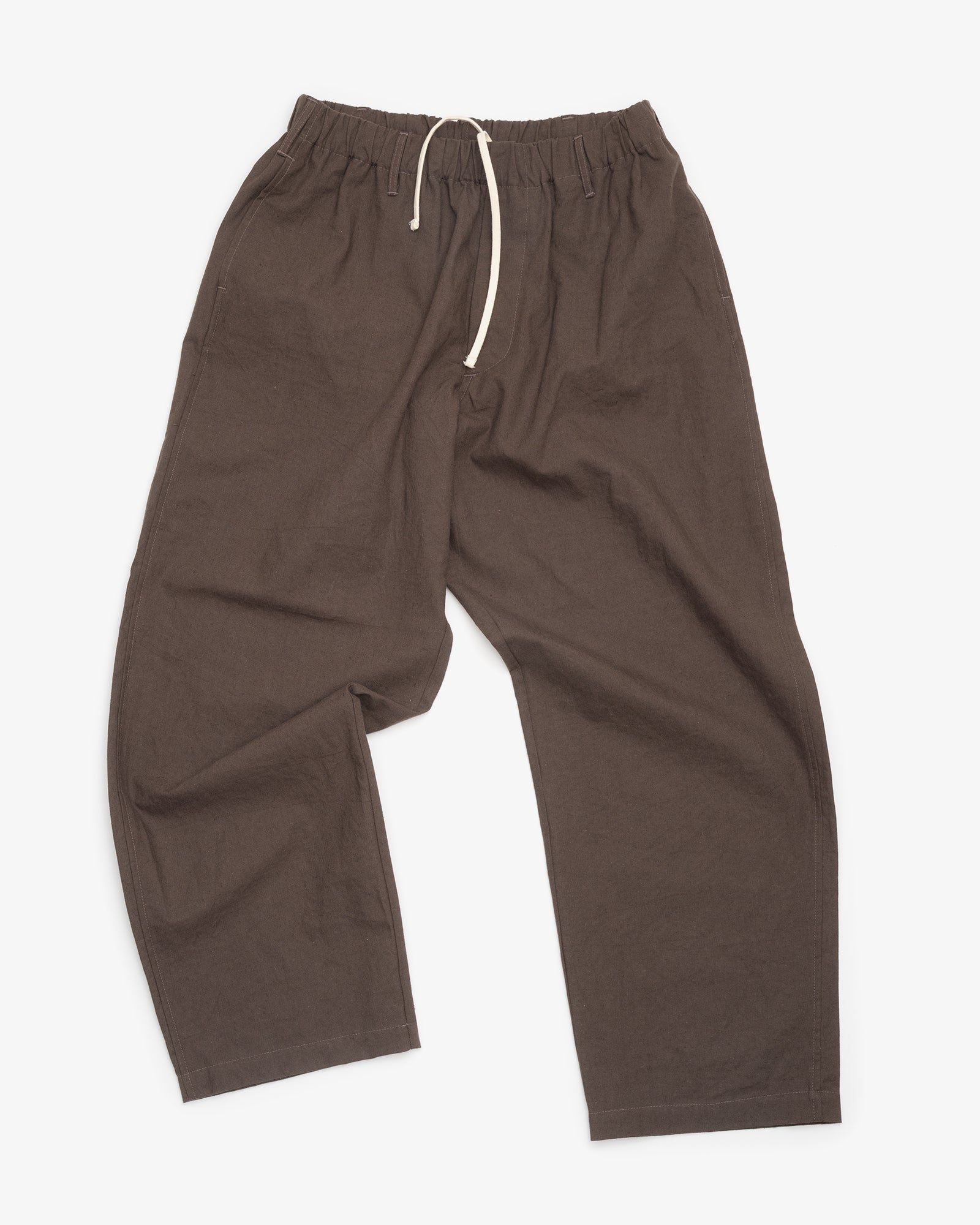 CARRY ON PANT - DARK BROWN OVERDYED CANVAS