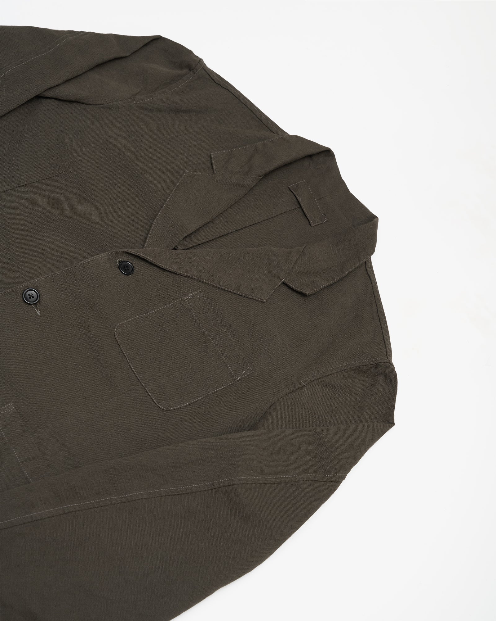 CARRY ON JACKET - COFFEE GROUNDS WELTERWEIGHT BELGIAN LINEN