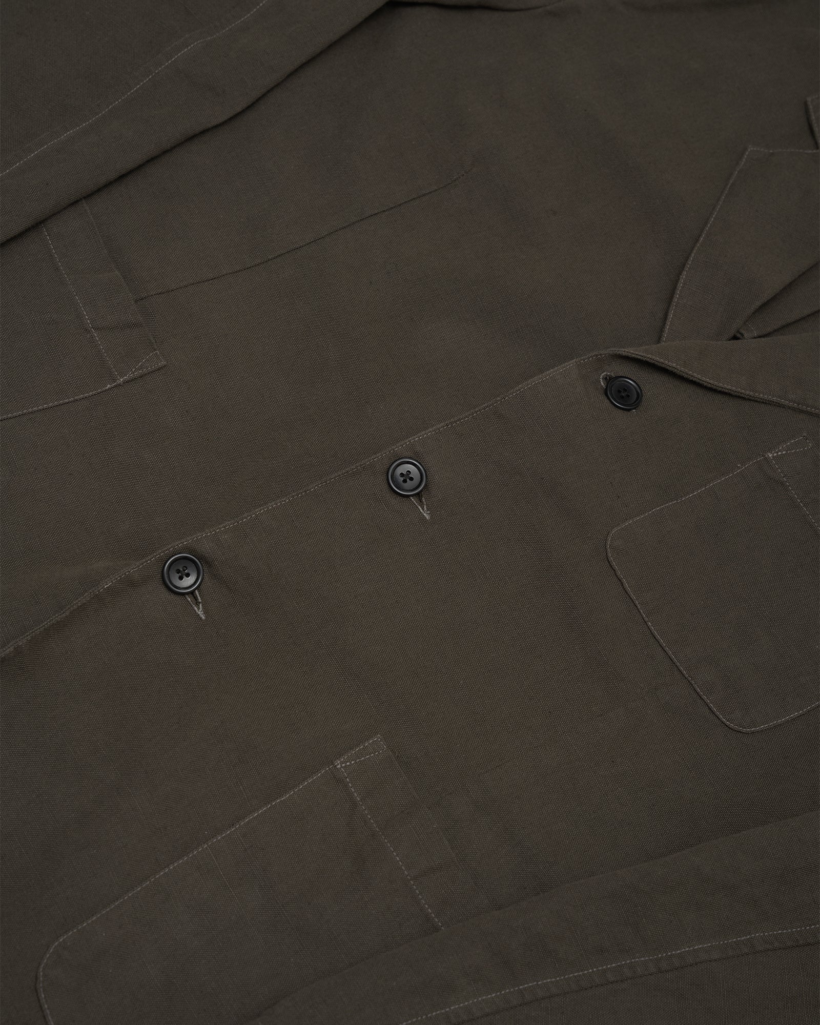 CARRY ON JACKET - COFFEE GROUNDS WELTERWEIGHT BELGIAN LINEN
