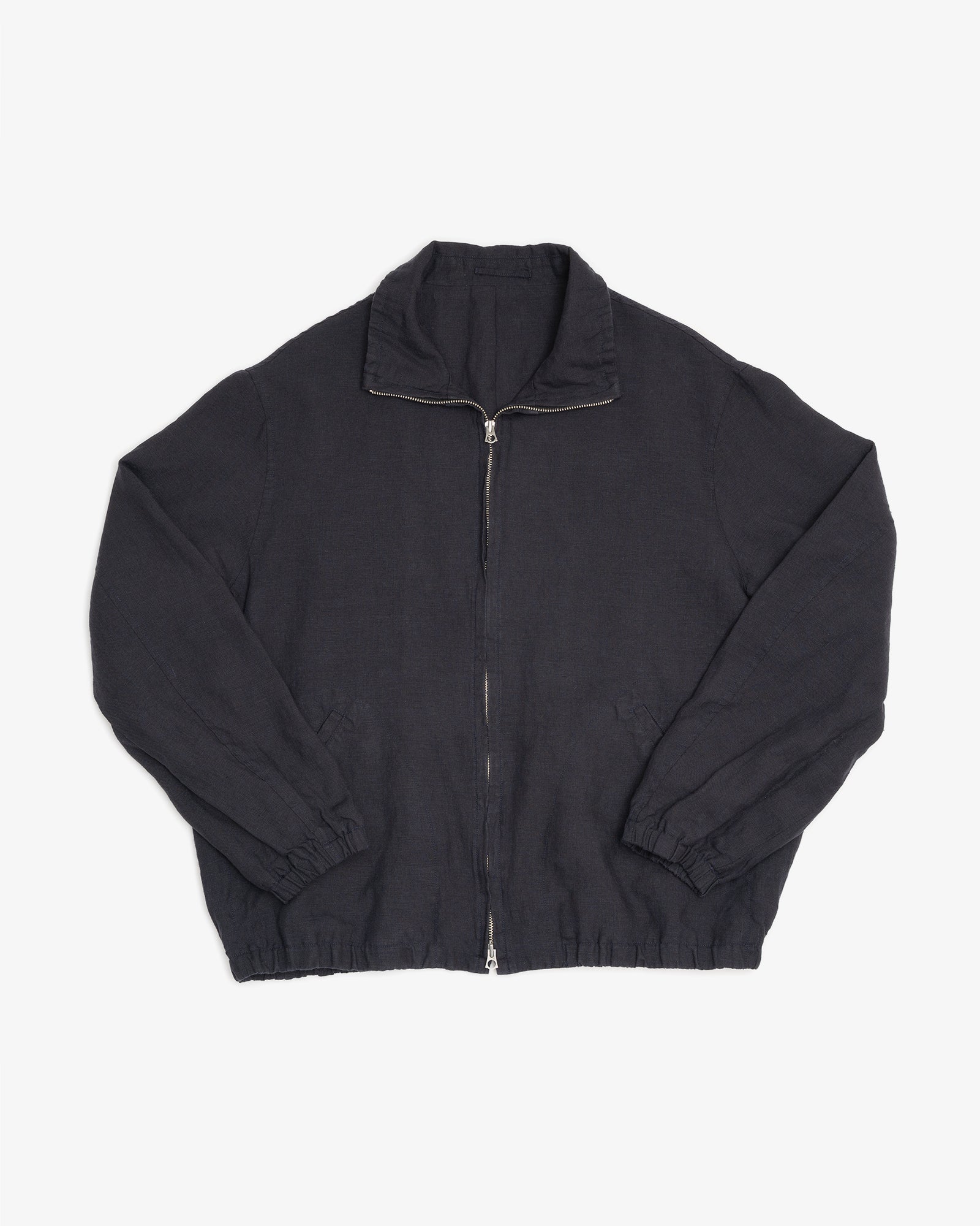 CIRCUIT JACKET - BLACK WASHED BELGIAN LINEN