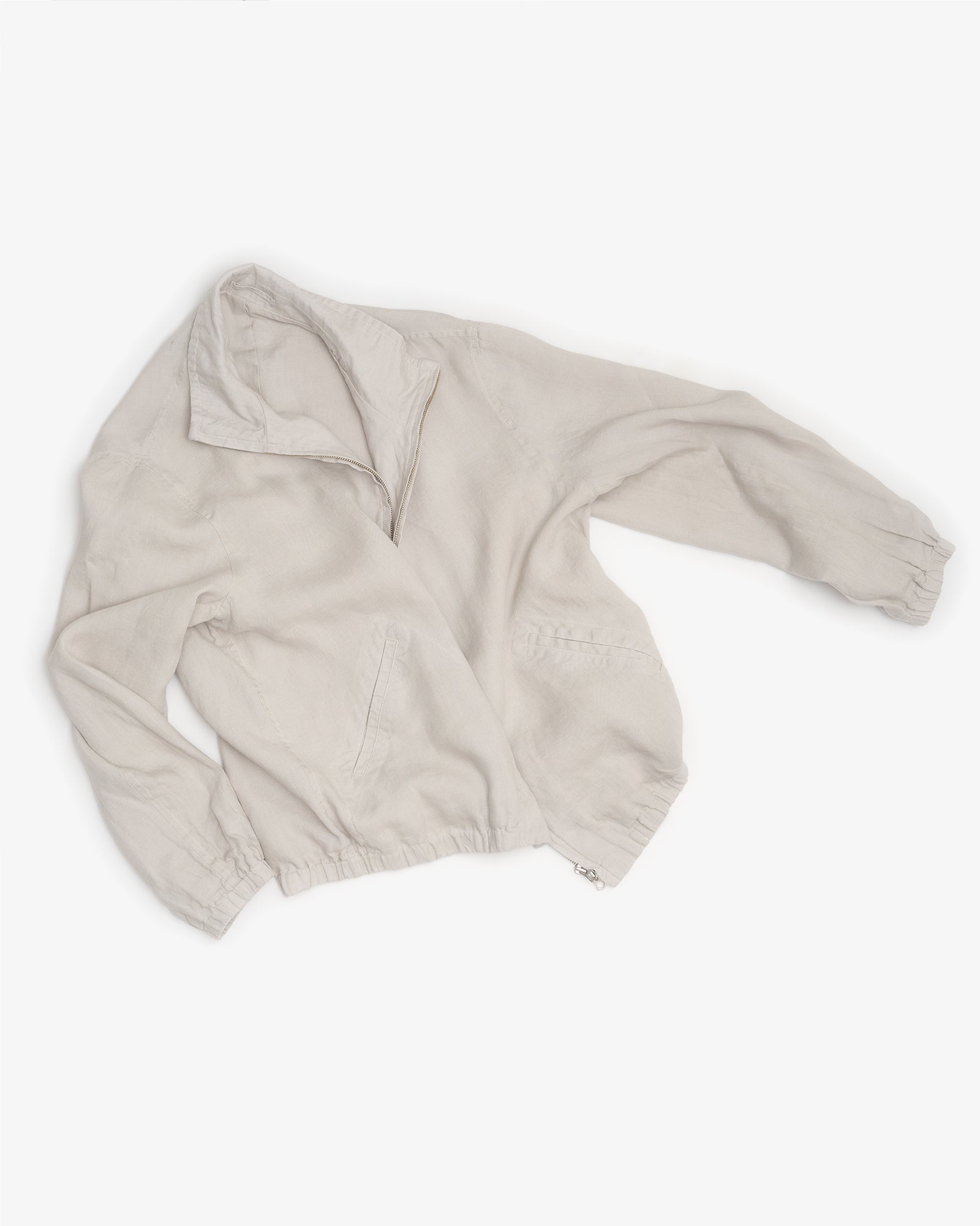 CIRCUIT JACKET - LIGHT GREY WASHED BELGIAN LINEN