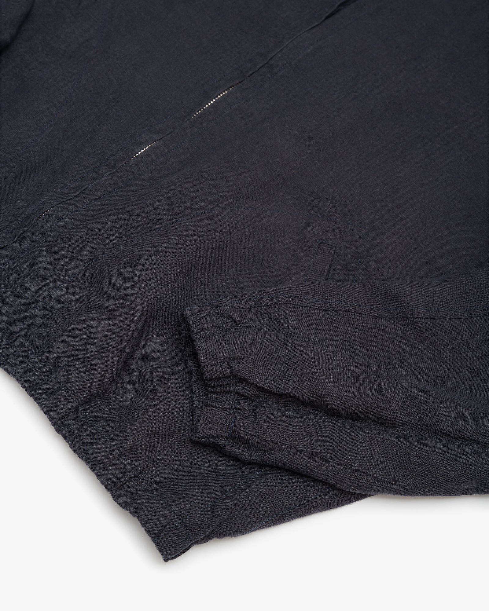 CIRCUIT JACKET - BLACK WASHED BELGIAN LINEN