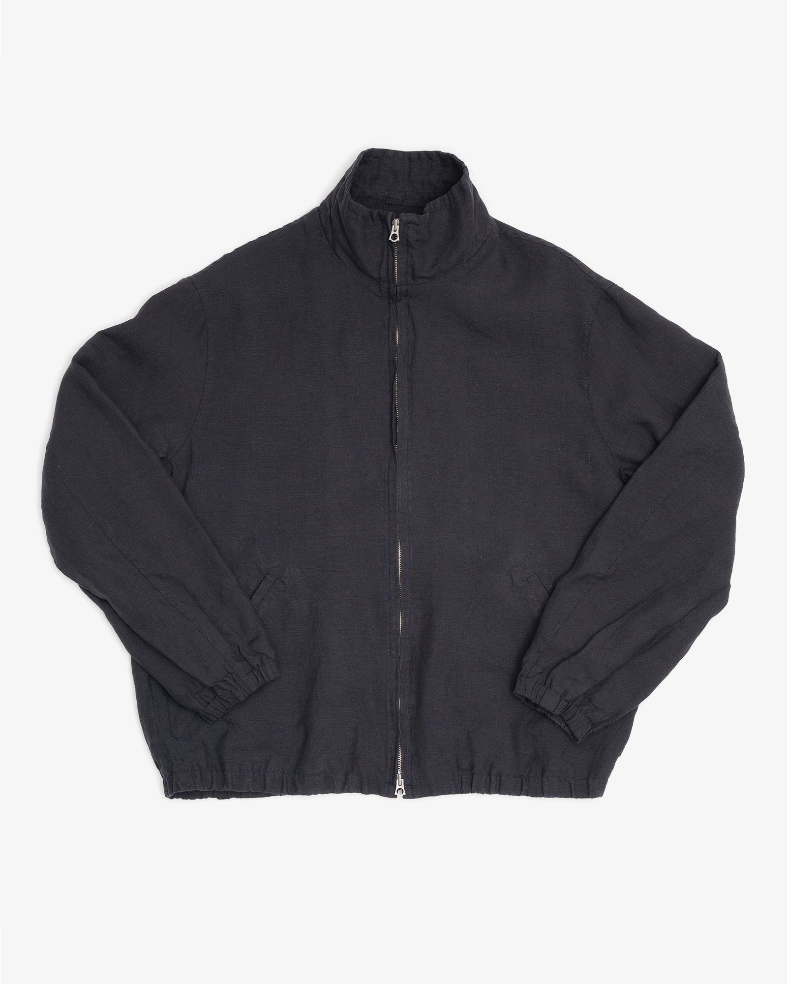 CIRCUIT JACKET - BLACK WASHED BELGIAN LINEN