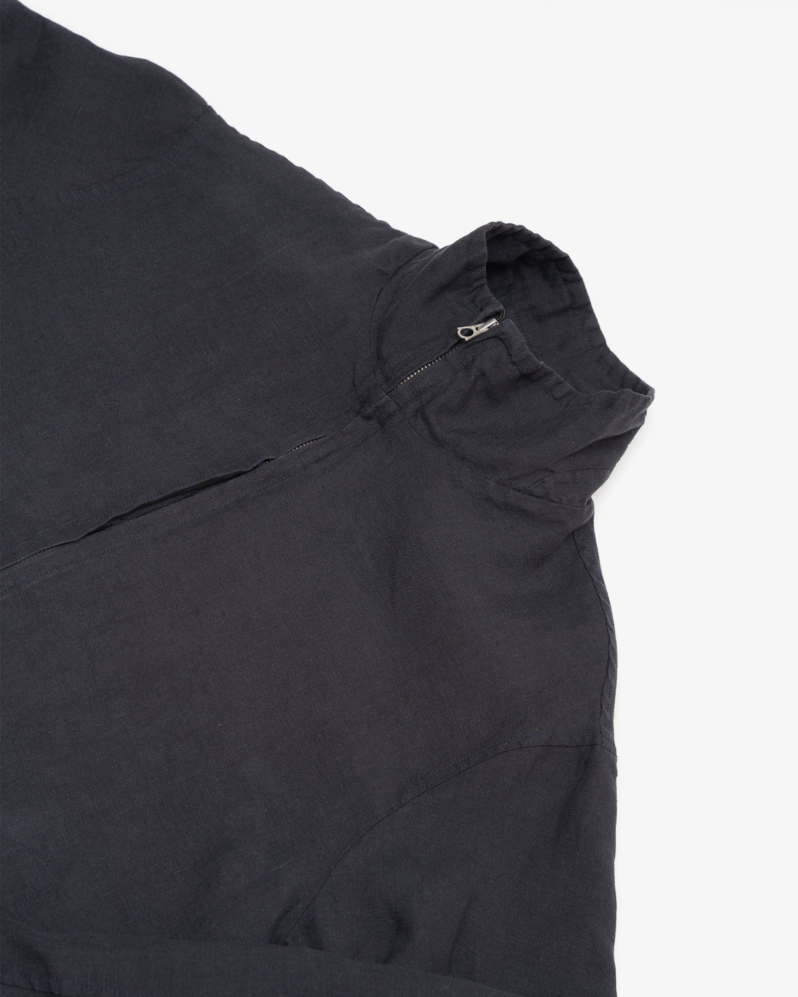 CIRCUIT JACKET - BLACK WASHED BELGIAN LINEN