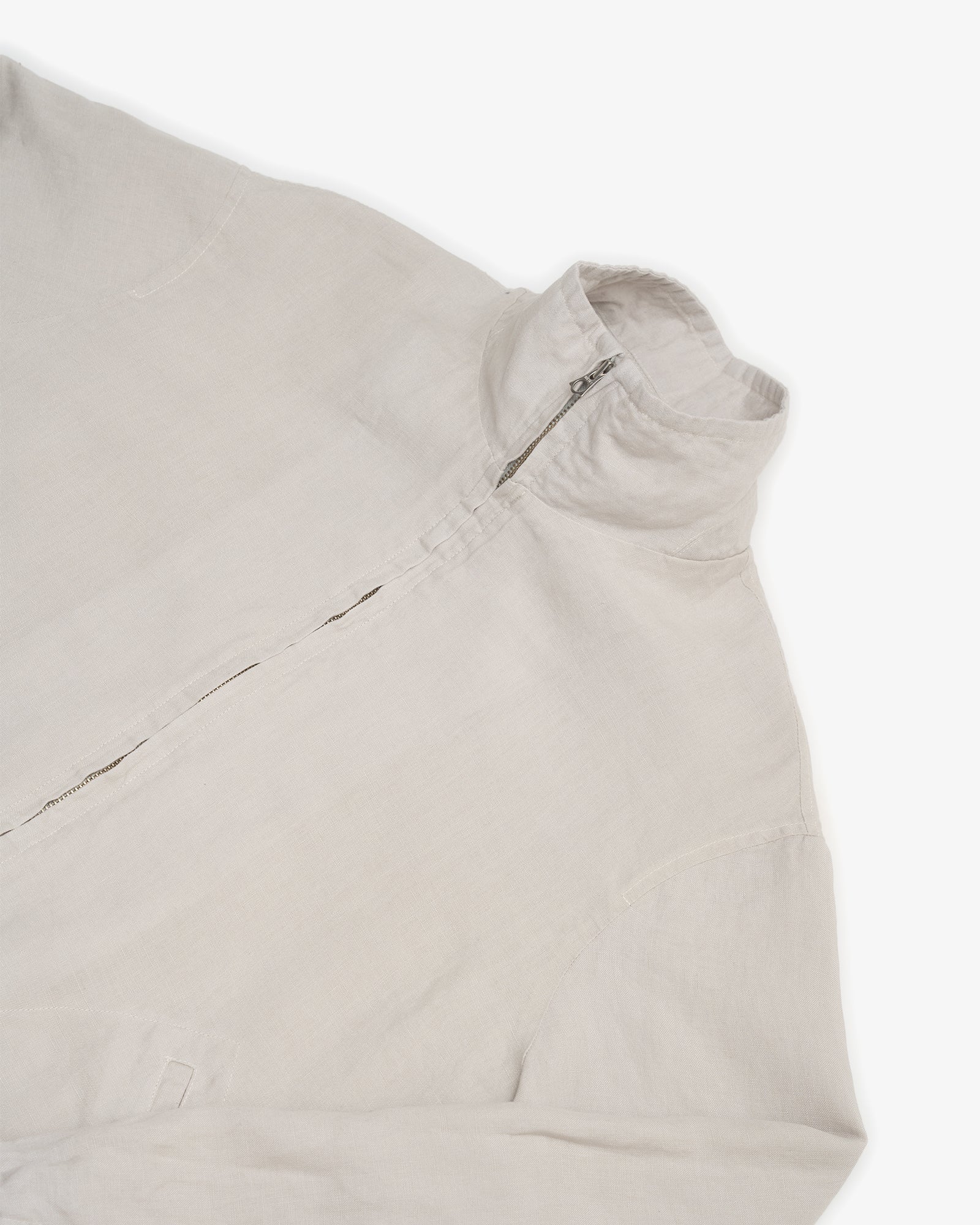 CIRCUIT JACKET - LIGHT GREY WASHED BELGIAN LINEN