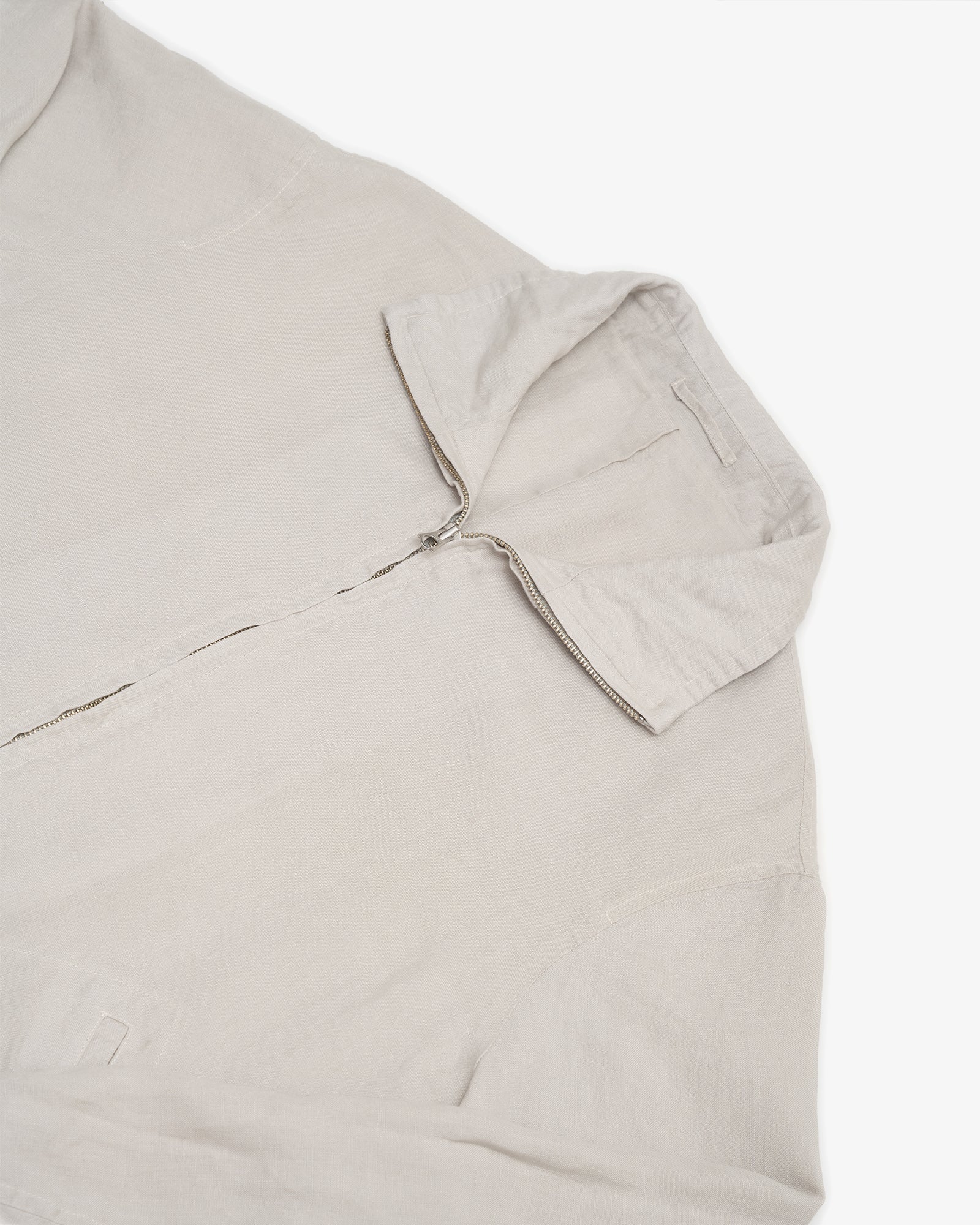 CIRCUIT JACKET - LIGHT GREY WASHED BELGIAN LINEN