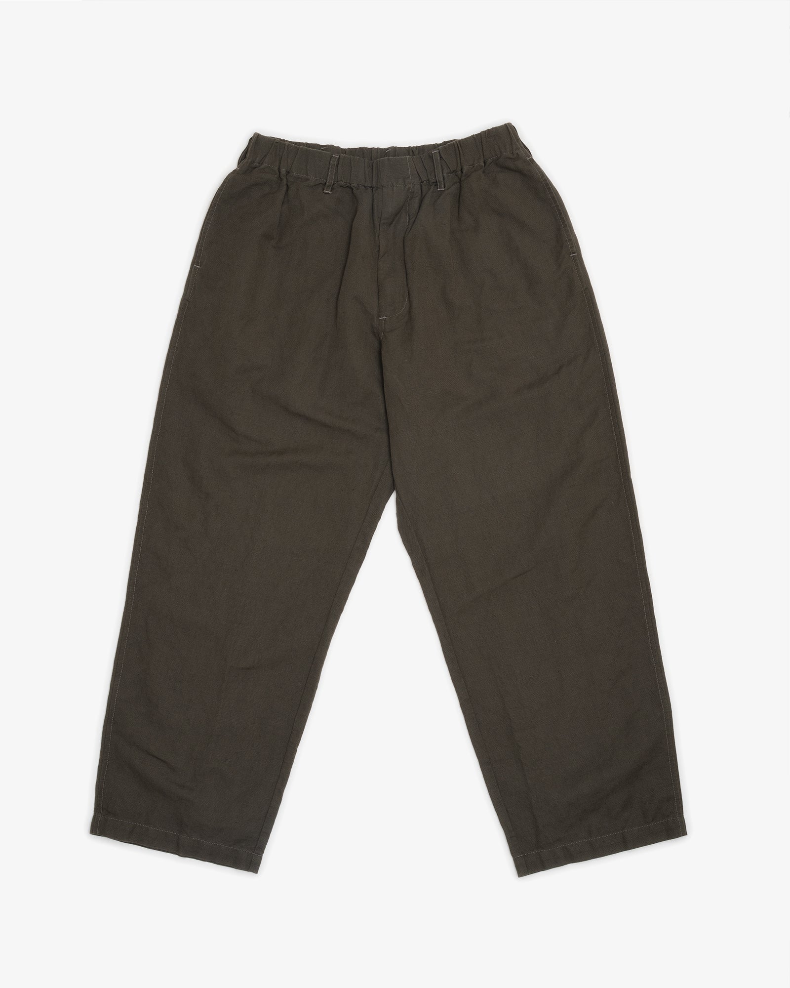 CARRY ON PANT - COFFEE GROUNDS BELGIAN LINEN