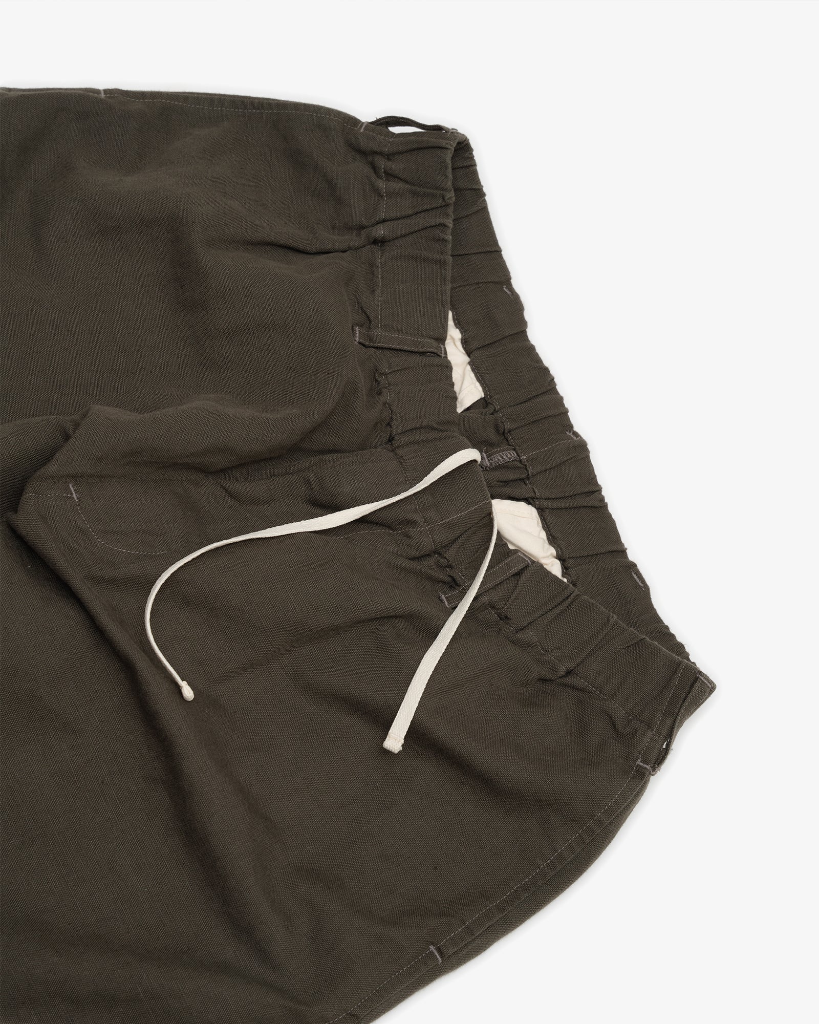 CARRY ON PANT - COFFEE GROUNDS BELGIAN LINEN