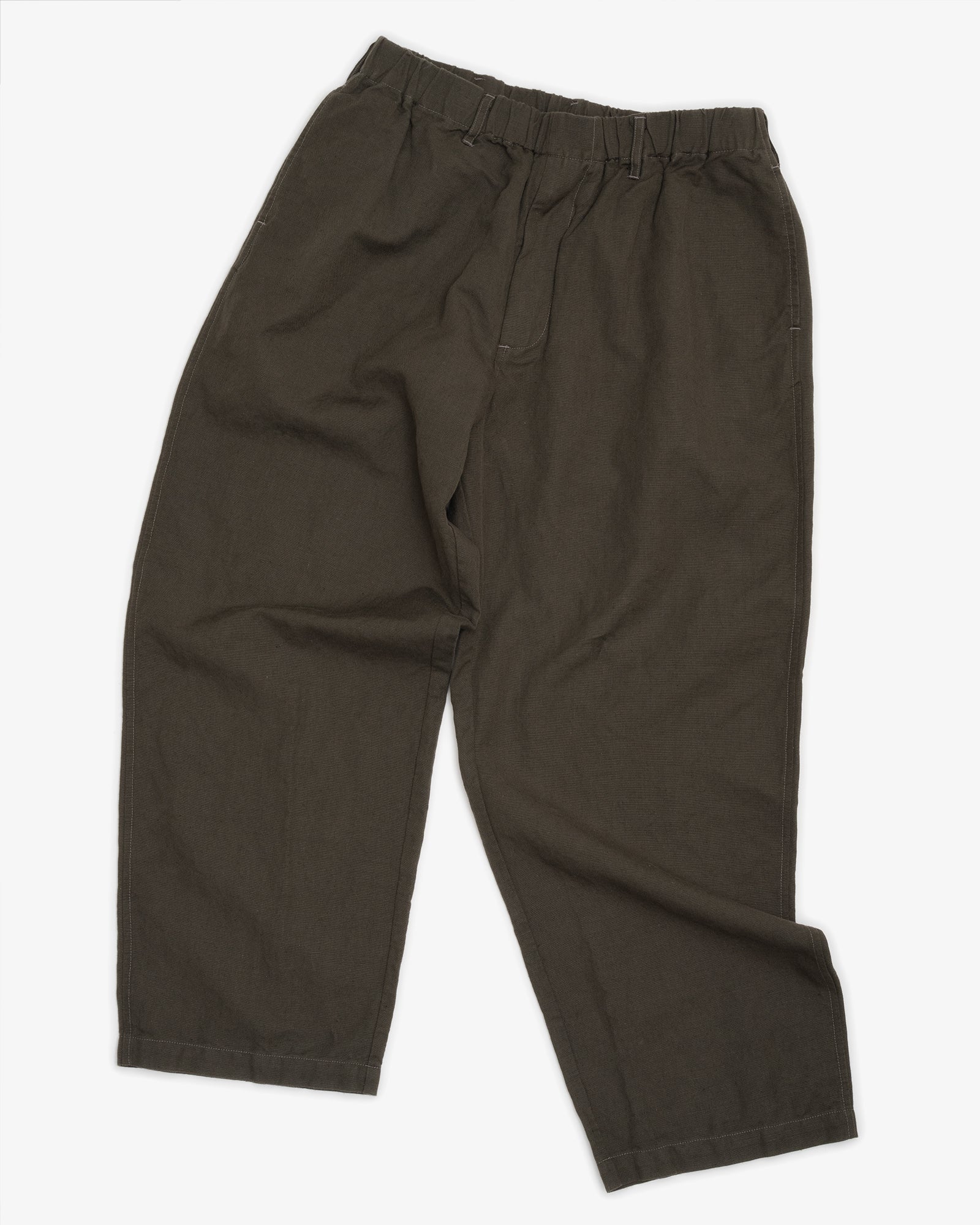 CARRY ON PANT - COFFEE GROUNDS BELGIAN LINEN