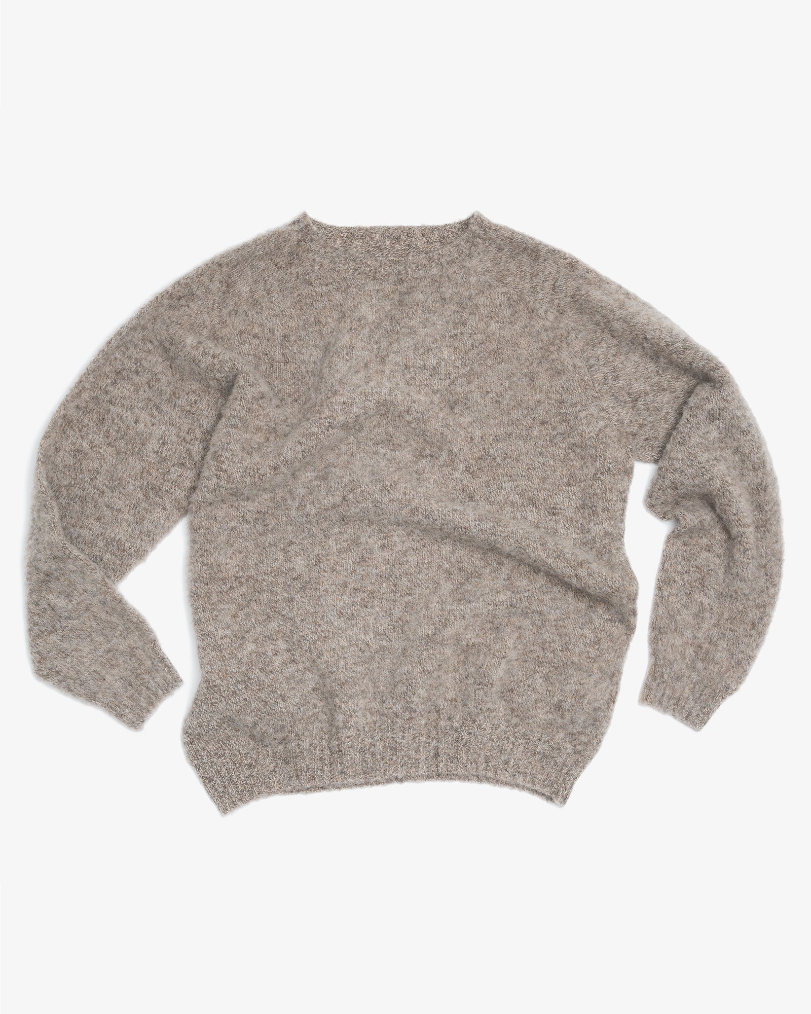 FITZROY SWEATER - DOUBLE BRUSHED SHALE