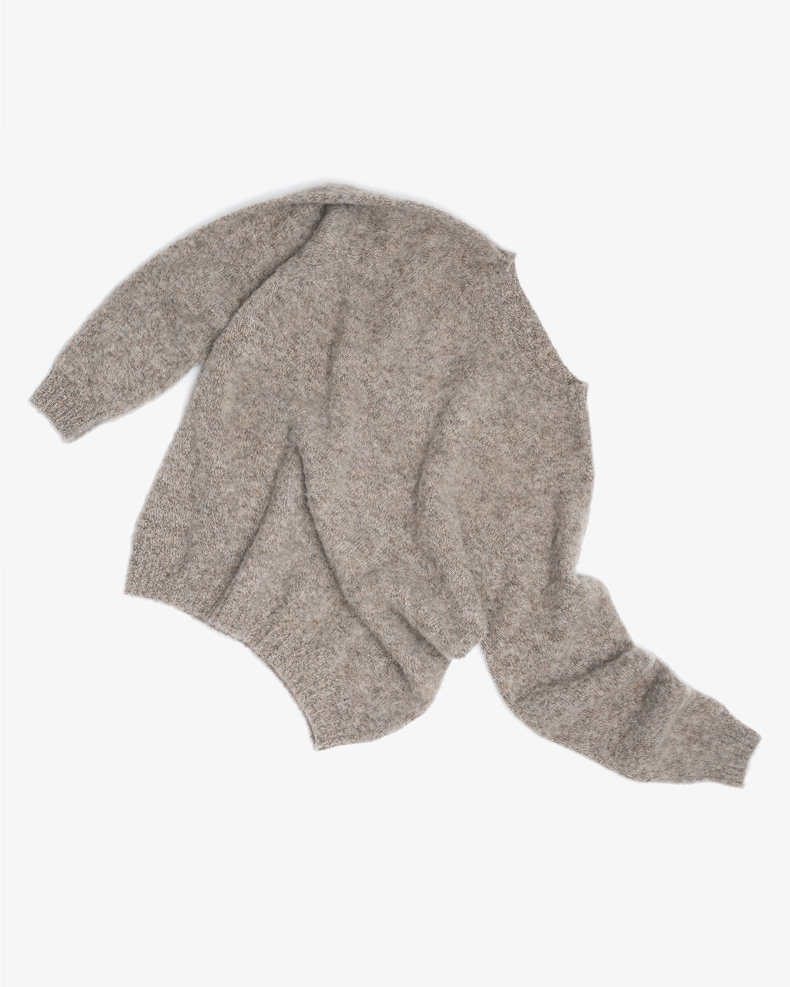 FITZROY SWEATER - DOUBLE BRUSHED SHALE