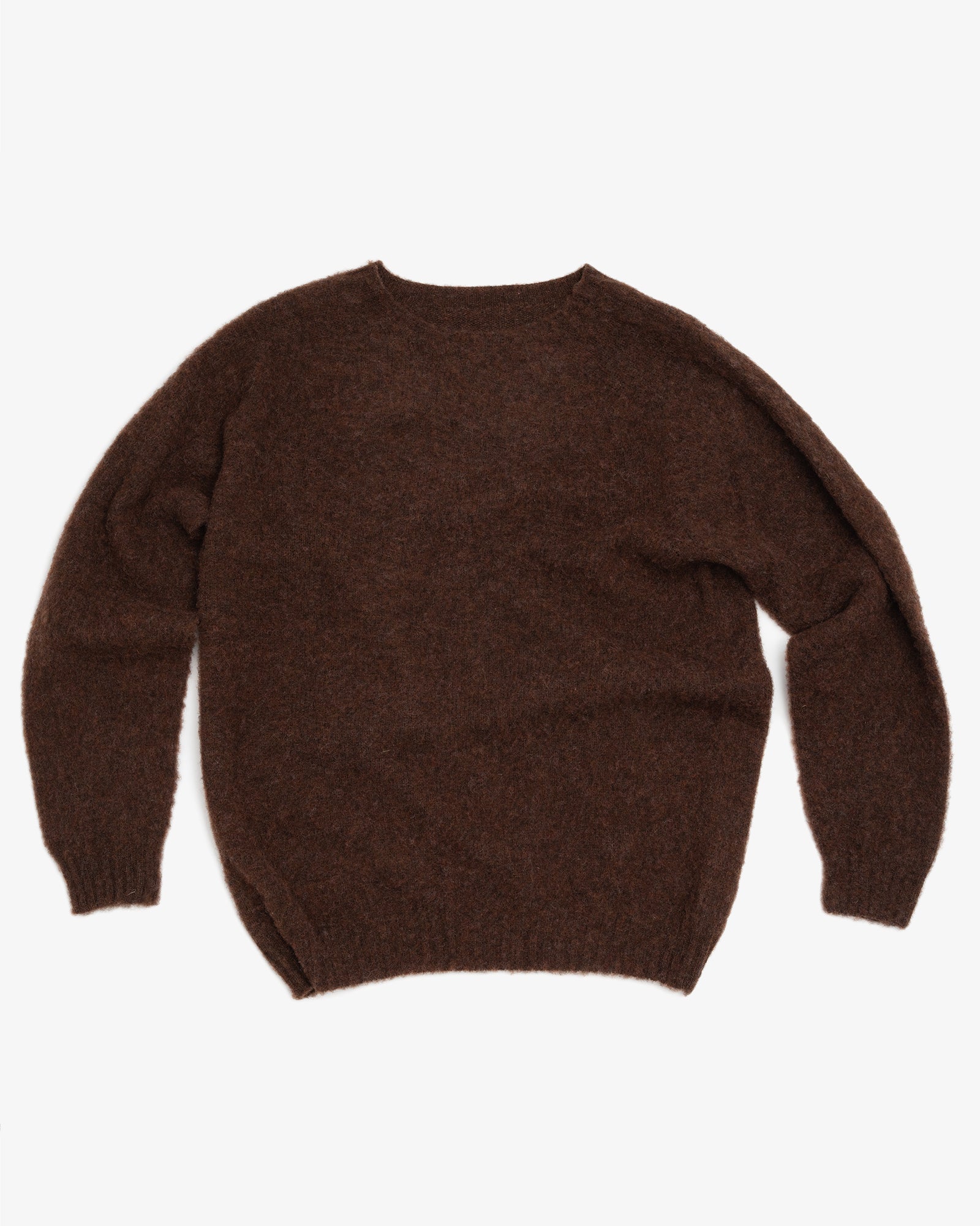 FITZROY SWEATER - DOUBLE BRUSHED ESPRESSO