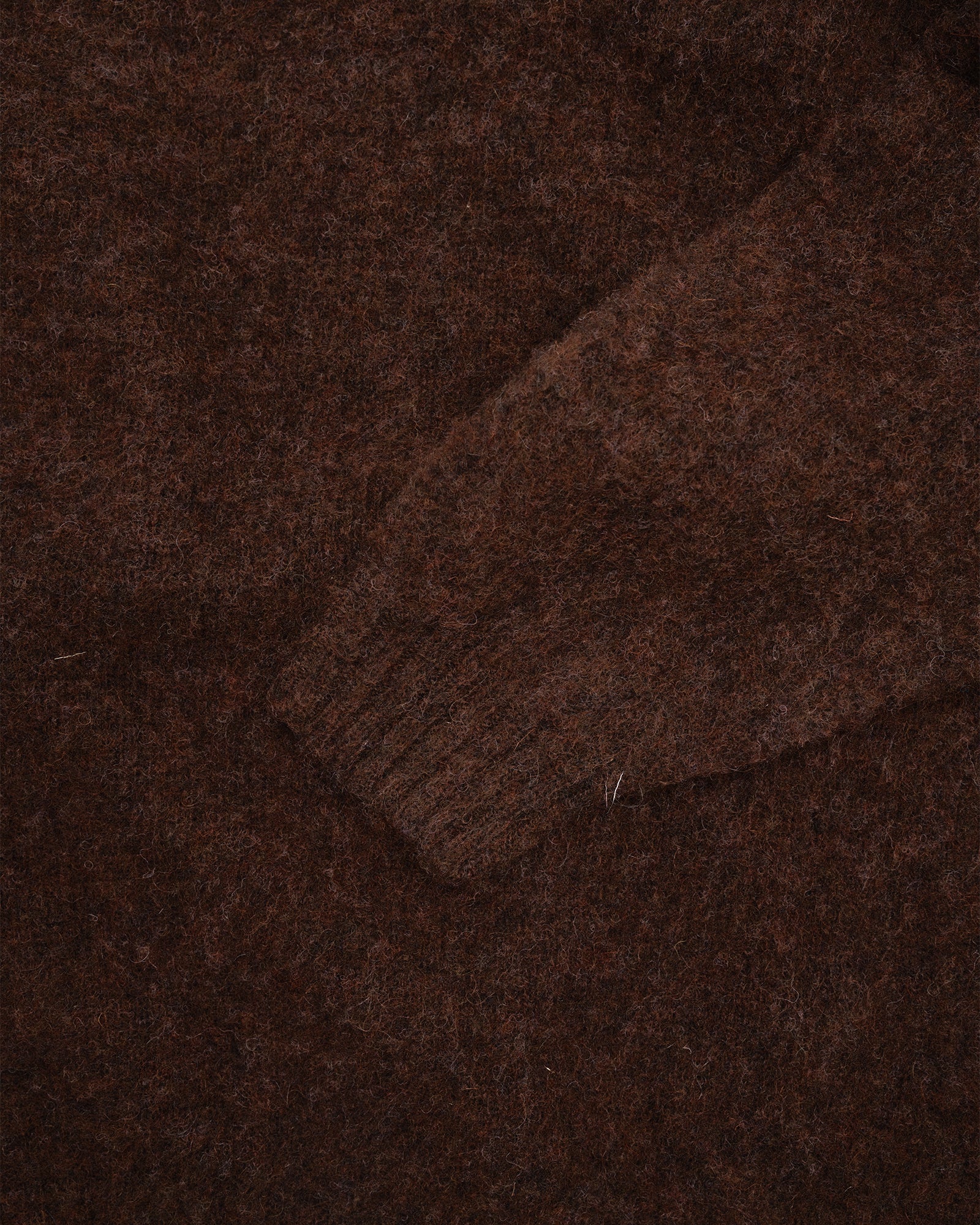 FITZROY SWEATER - DOUBLE BRUSHED ESPRESSO