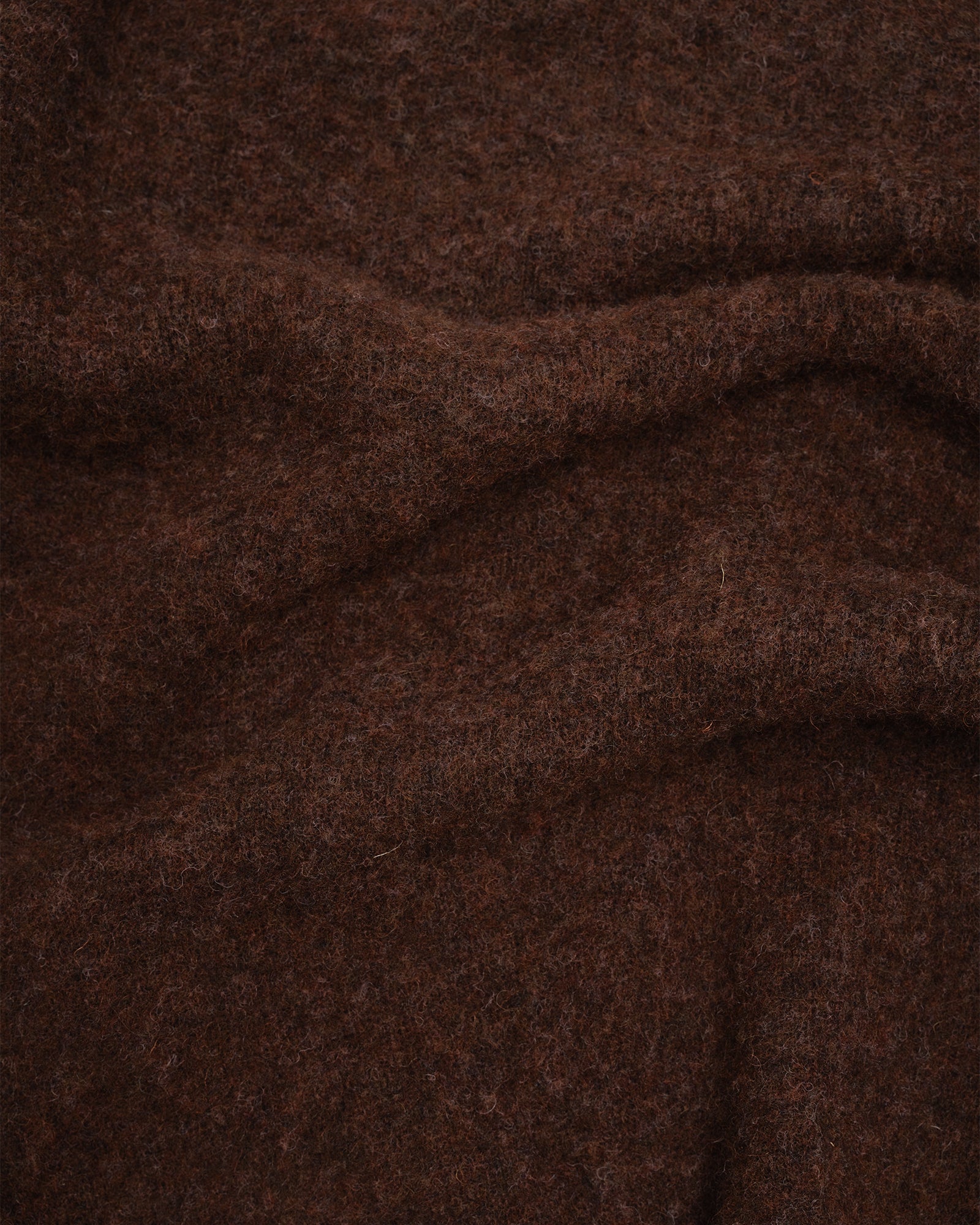 FITZROY SWEATER - DOUBLE BRUSHED ESPRESSO