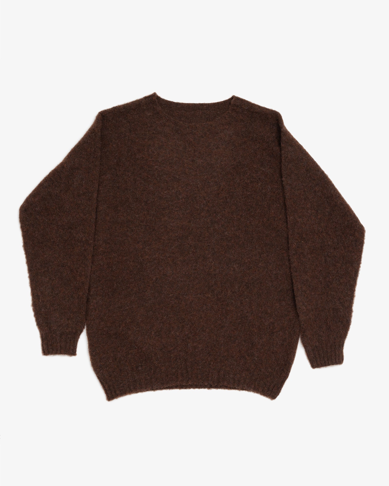 FITZROY SWEATER - DOUBLE BRUSHED ESPRESSO